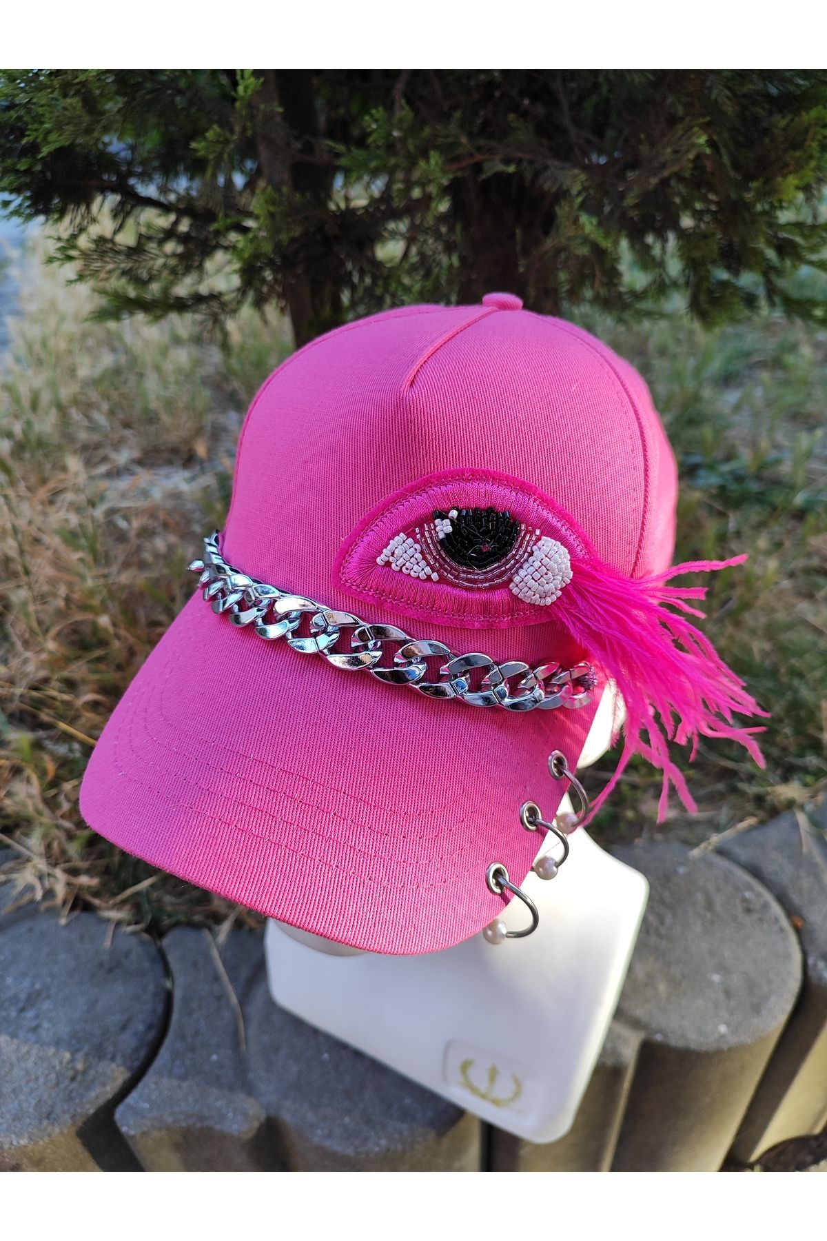 SAHRA BEACHWEAR Kadın Plaj Şapkası, Hasır Şapka, Handmade Tasarım Şapka, Yazlık Şapka , Kovboy Şapkası, Kasket