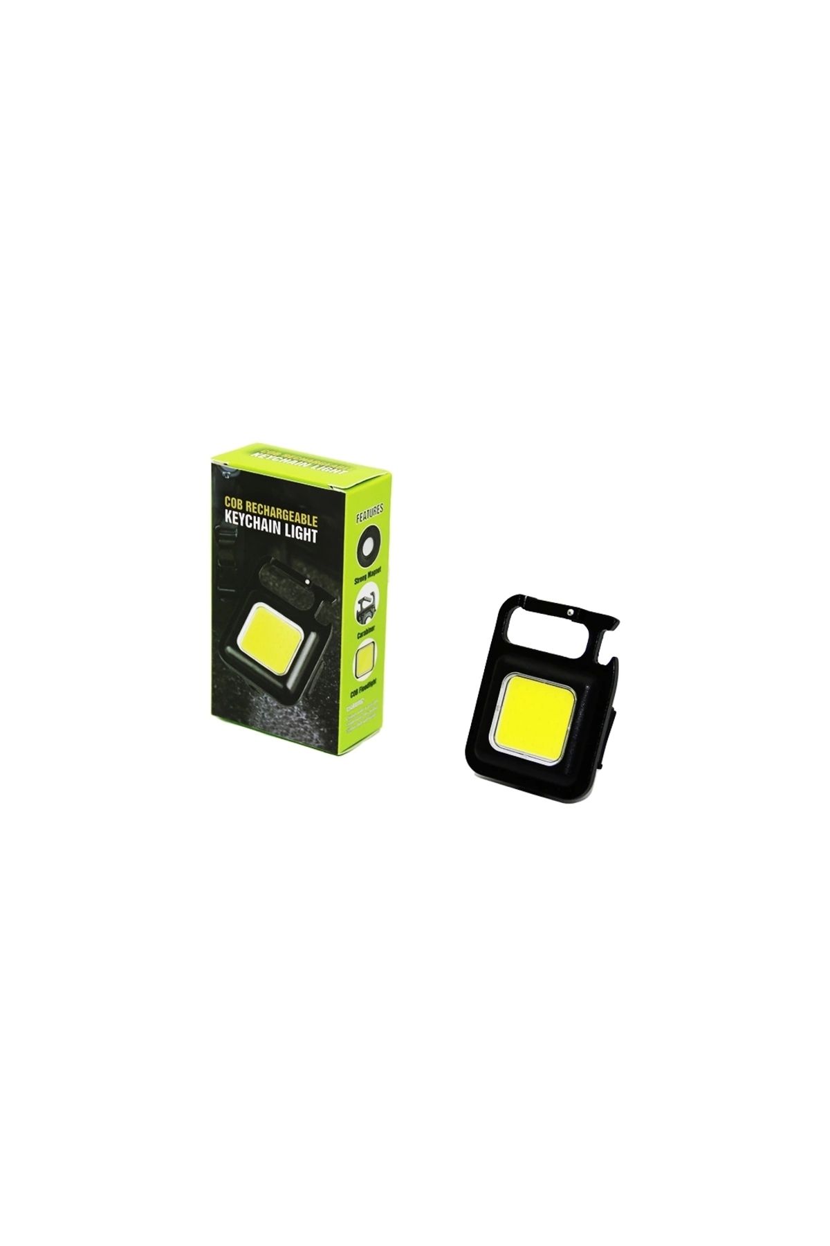 shopwave 3IN1 MIKNATISLI USB ŞARJLI FENER - ANAHTARLIK - PRATİK KAPAK AÇACAK (5047)