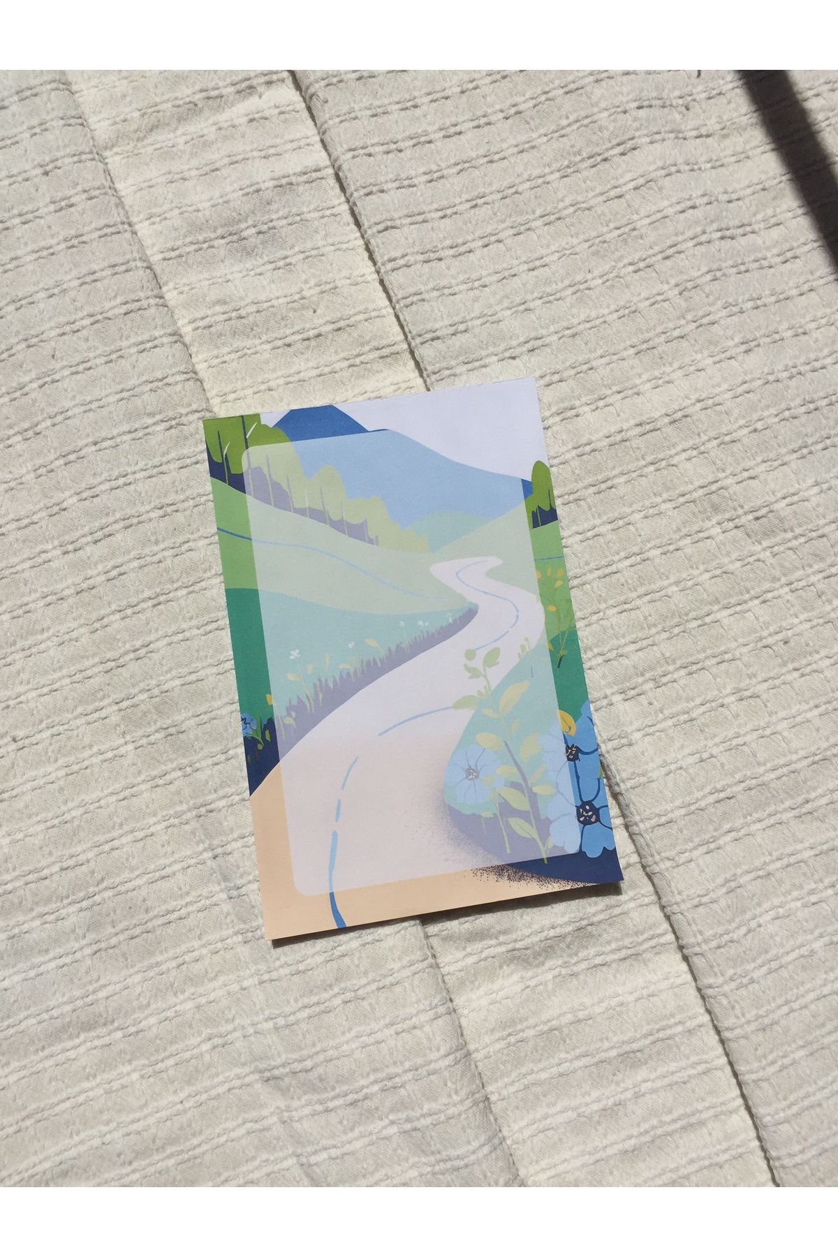 LaCerdaDesign Çiçekli Yollar Notepad,Memopad,Not Defteri