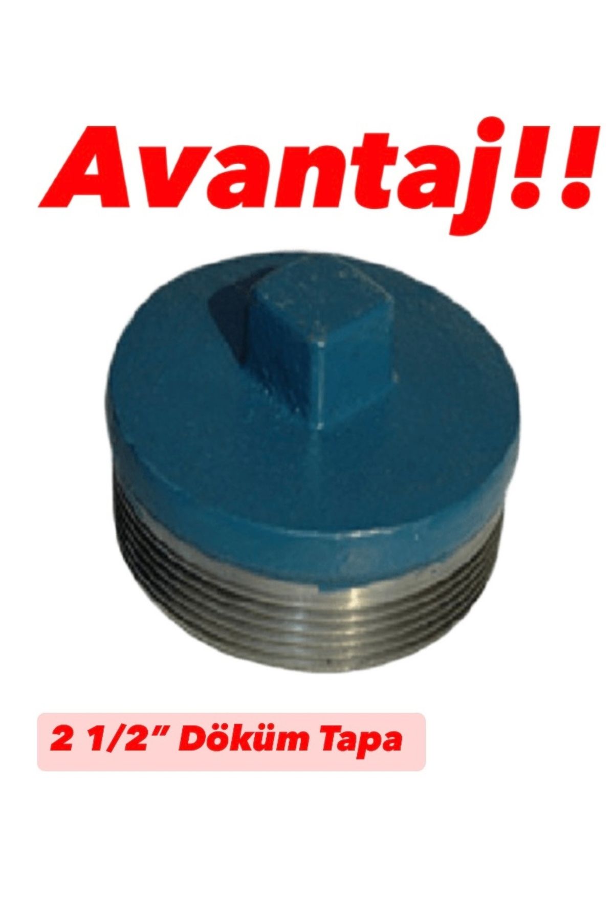 SFS 2 1/2” Döküm Tapa – Dıştan Dişli (Erkek) | Tarım ve Sulama Uyumlu Kapanış Parçası