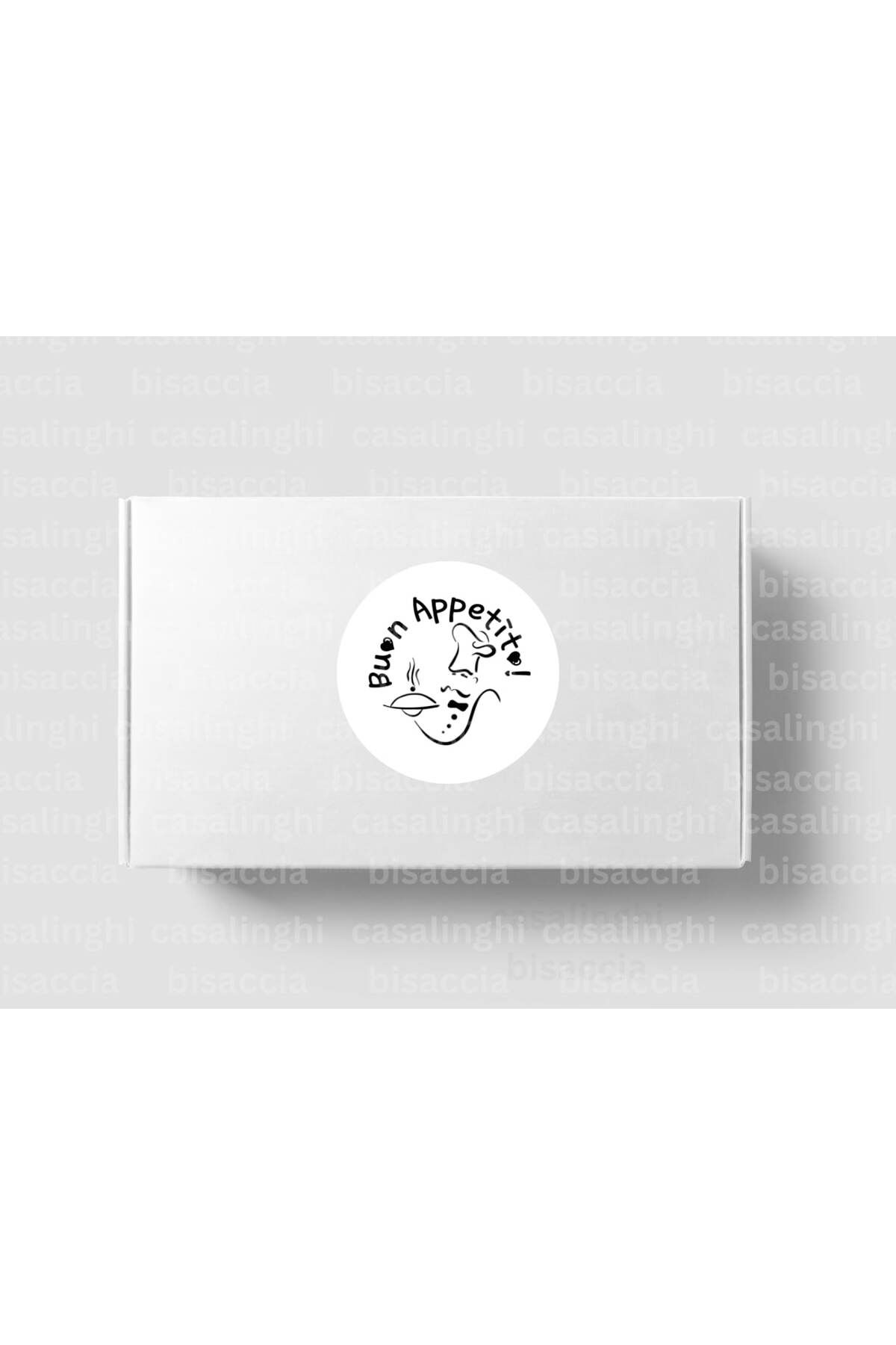 CASALINGHI İtalyanca Afiyet Olsun Etiketi Buon Appetito Sticker Makarna Kahve Tatlı 4 Cm (90 Adet)