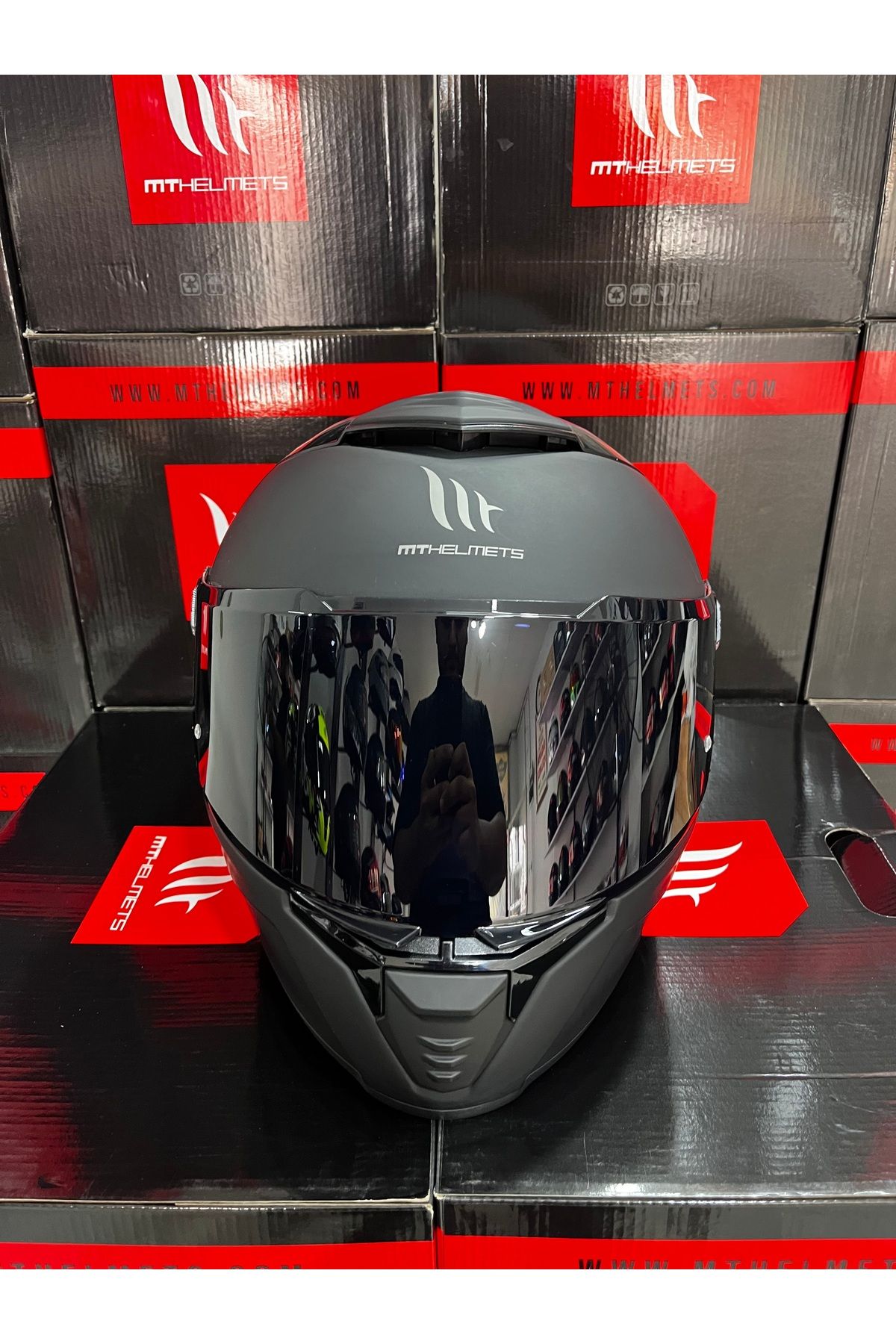 MT Helmets Thunder 4 Sv Solid(şeffaf vizörlü) kask
