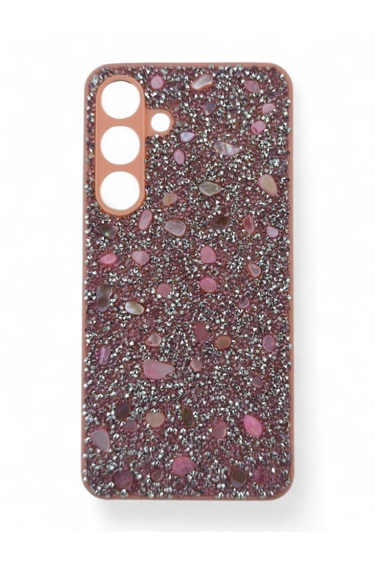 batuteknoloji Samsung Galaxy S25 Plus BatuTeknoloji Kırçıllı Milena Taşlı Silikon Kılıf