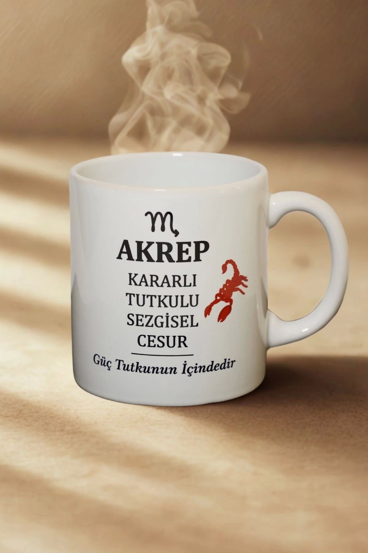 Ahinur Mutfak Akrep Burcu Temalı Burç Bardağı Kupa