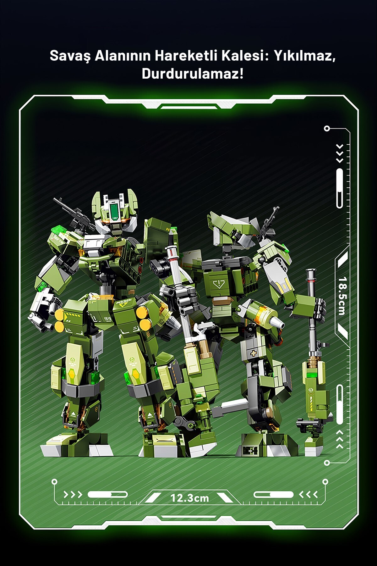 ست بلوک‌های ساختمانی استیل تایتان جنگجوی جاودان