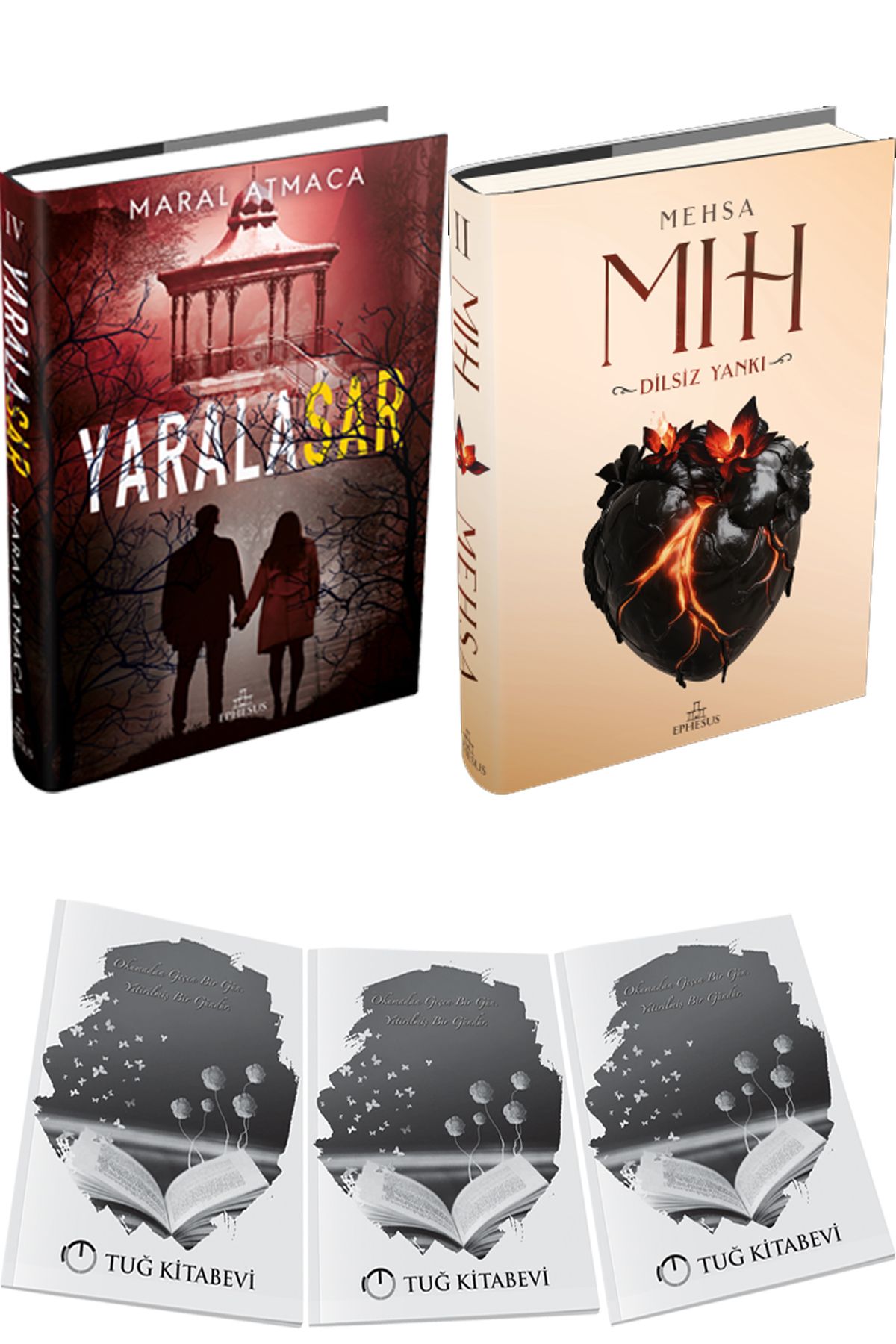 Ephesus Yayınları Yaralasar 4 Ciltli ve Mıh 2: Dilsiz Yankı Ciltli + Hediyeli