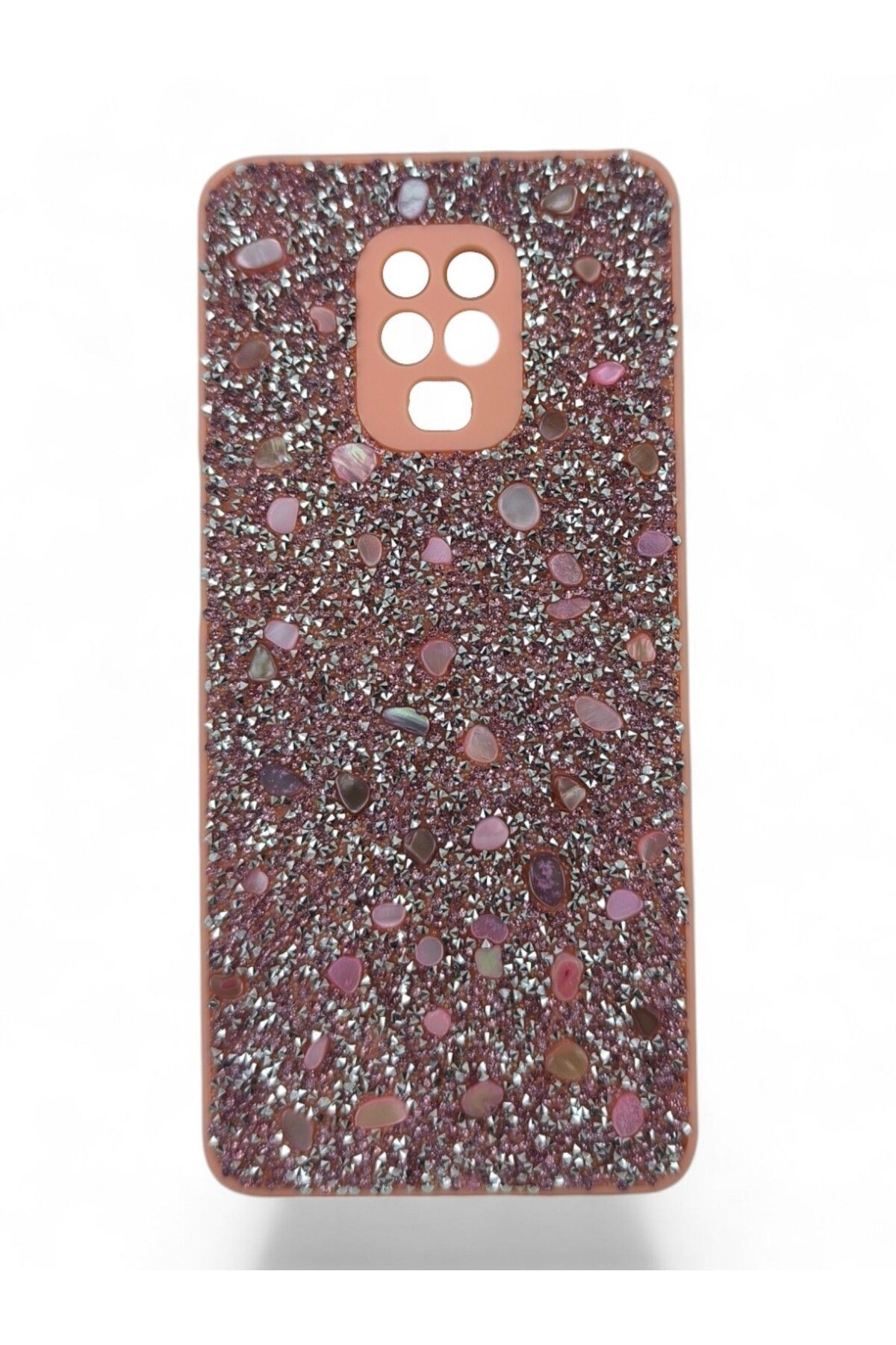 batuteknoloji Xiaomi Redmi Note 9S BatuTeknoloji Kırçıllı Milena Taşlı Silikon Kılıf