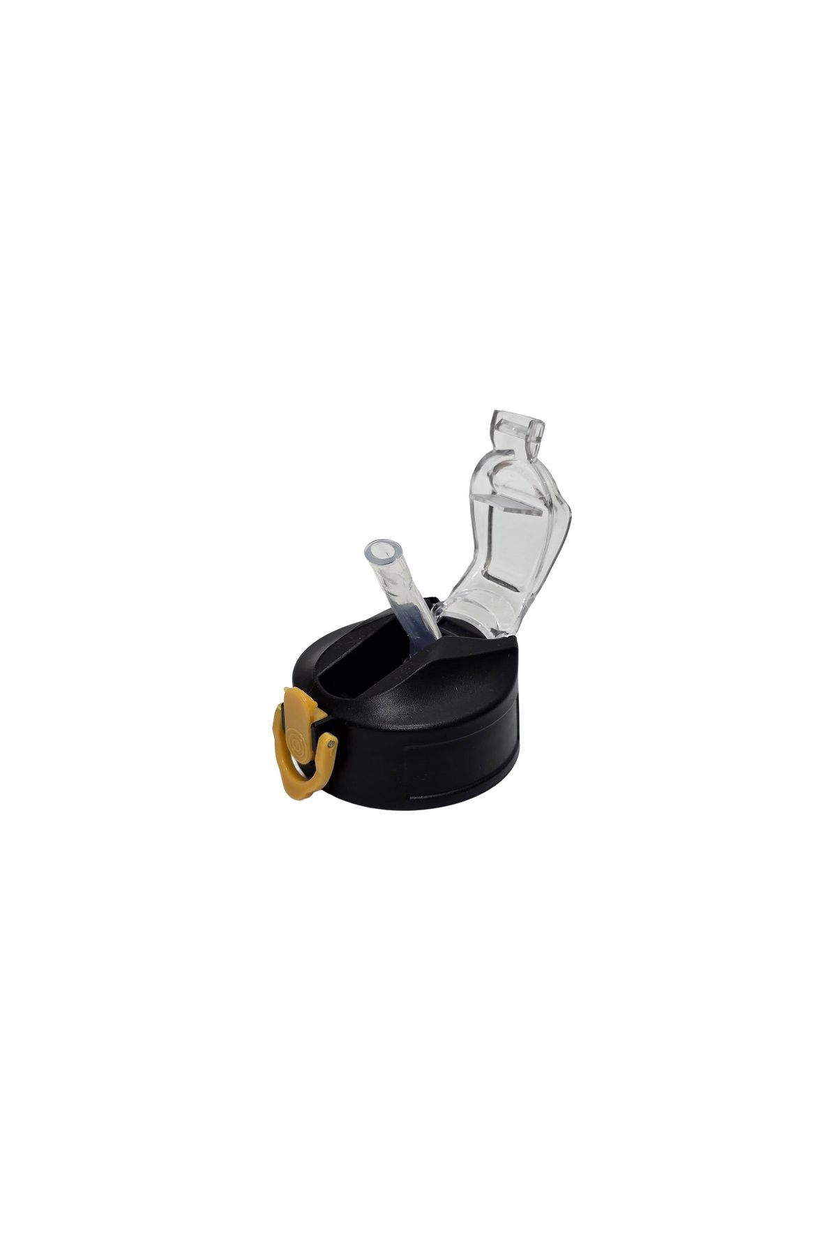Hasyılmaz Otomatik Pipetli Su Matarası Yedek Kapağı 57mm Siyah-Sarı
