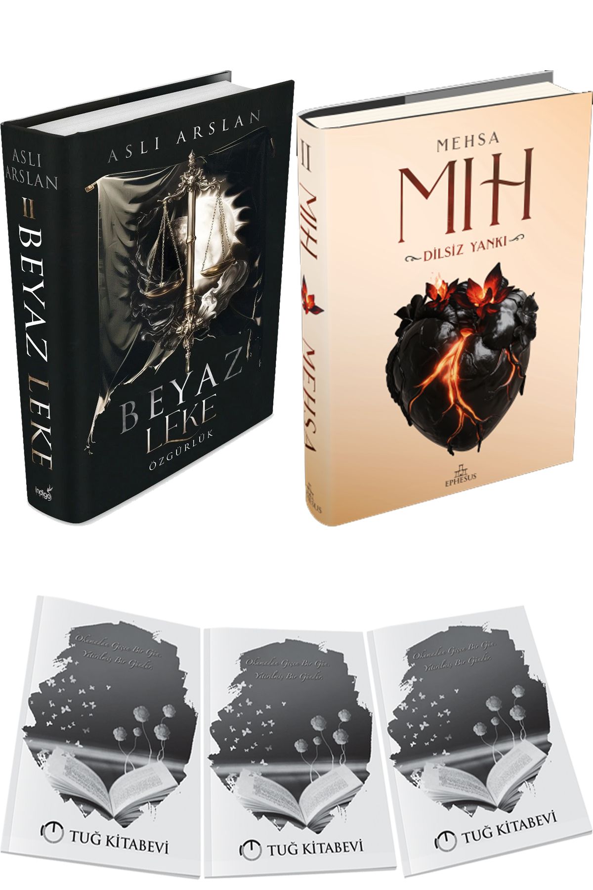 İndigo Kitap Beyaz Leke 2 Özgürlük Ciltli ve Mıh 2: Dilsiz Yankı Ciltli + Hediyeli