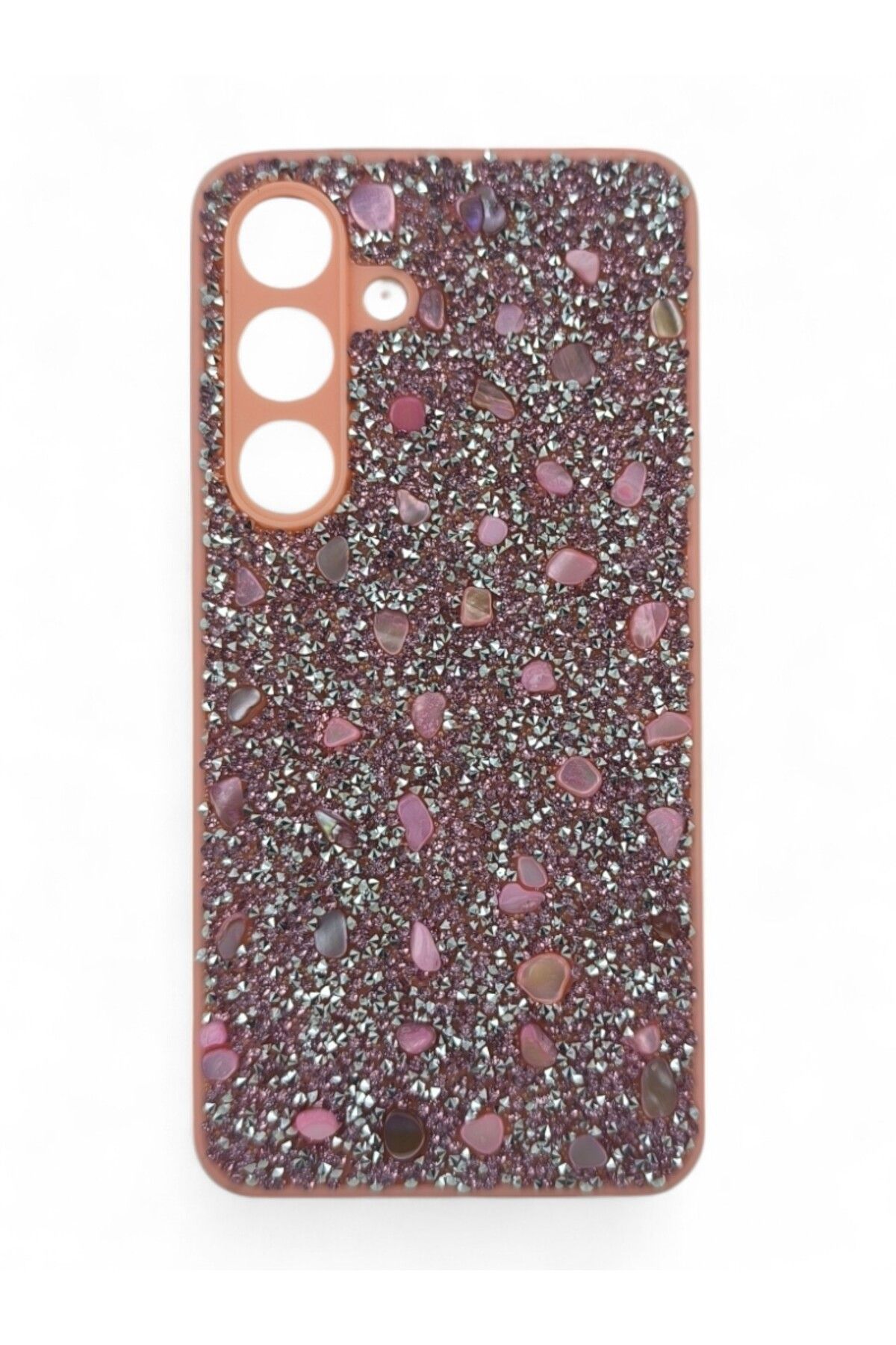 batuteknoloji Samsung Galaxy S25 BatuTeknoloji Kırçıllı Milena Taşlı Silikon Kılıf