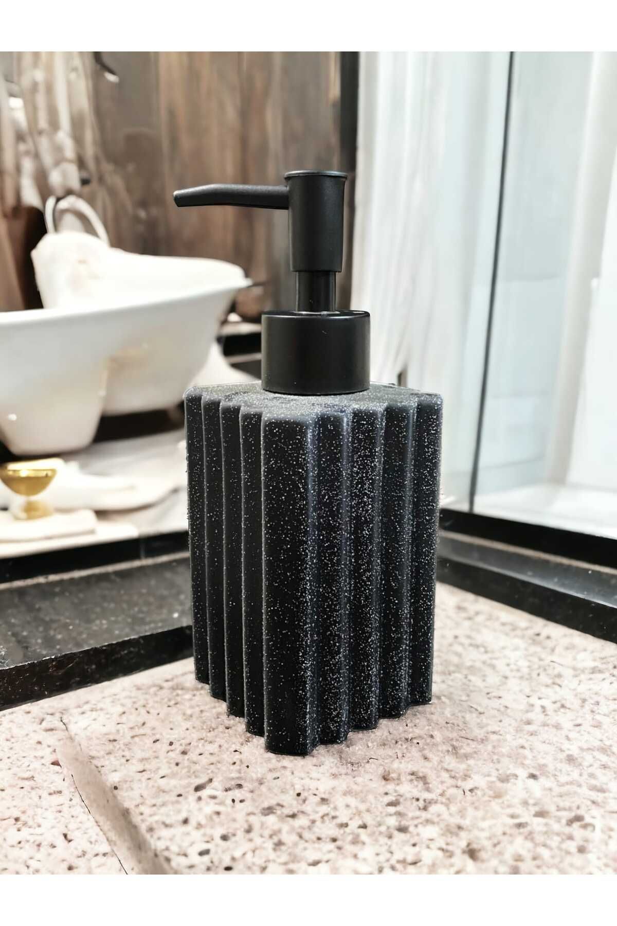 luckyol Stoneware Banyo ve Mutfak Sıvı Sabunluk - Modern Sabunluk