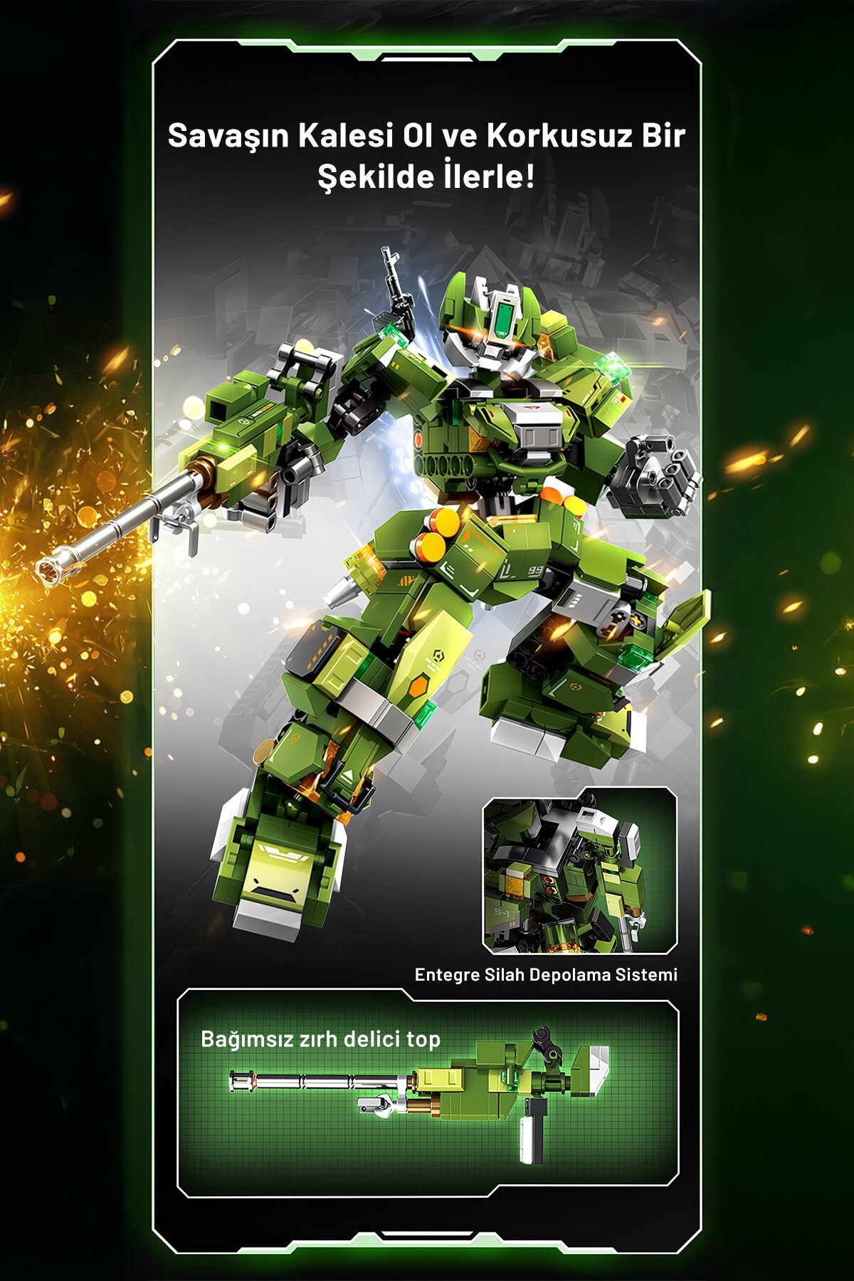 ست بلوک‌های ساختمانی استیل تایتان جنگجوی جاودان