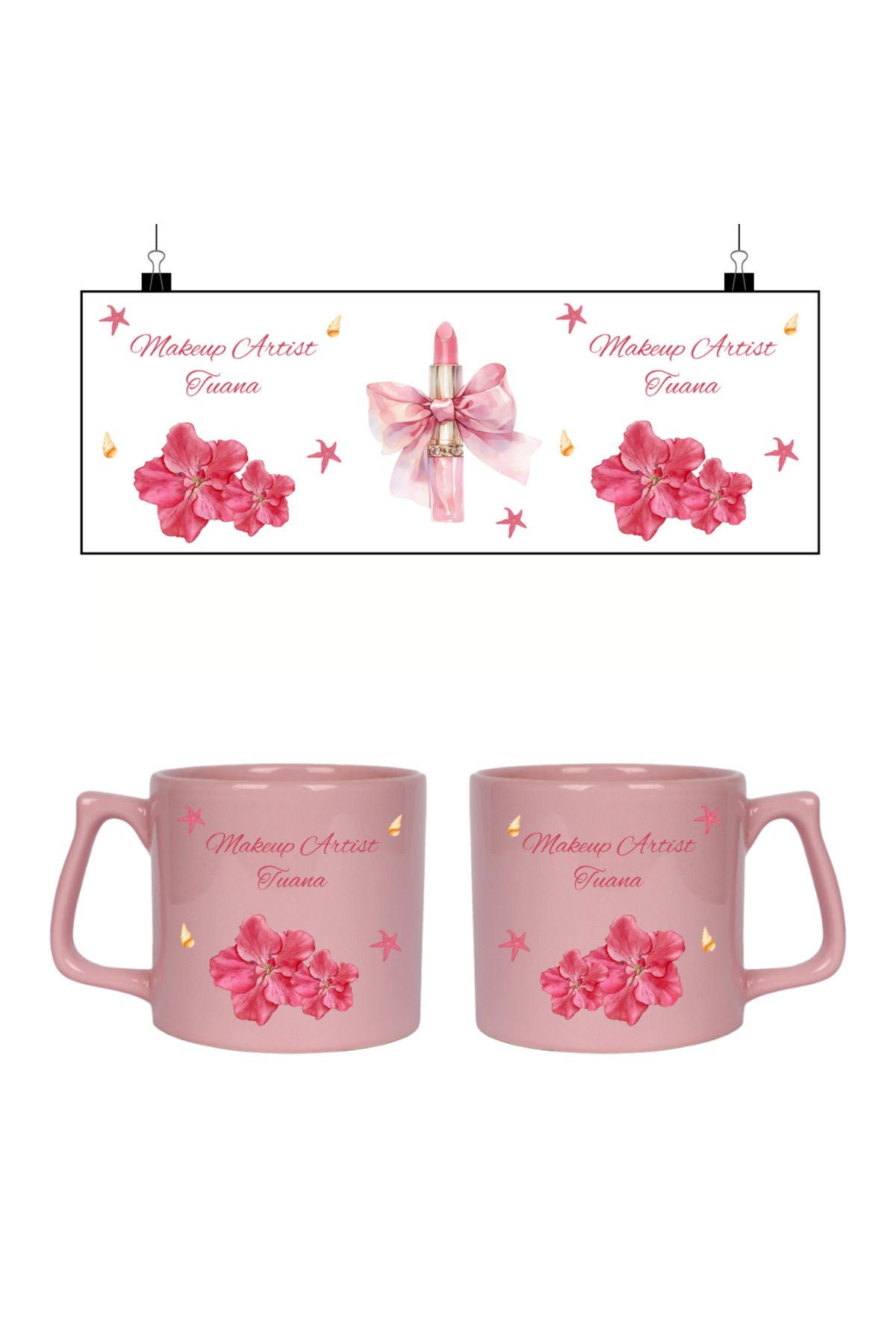 Home Pembe Makeup Artist – Kişiye Özel İsimli 250 ml Kupa (Satıcıya Soru Sor Kısmından İletişime Geçiniz)