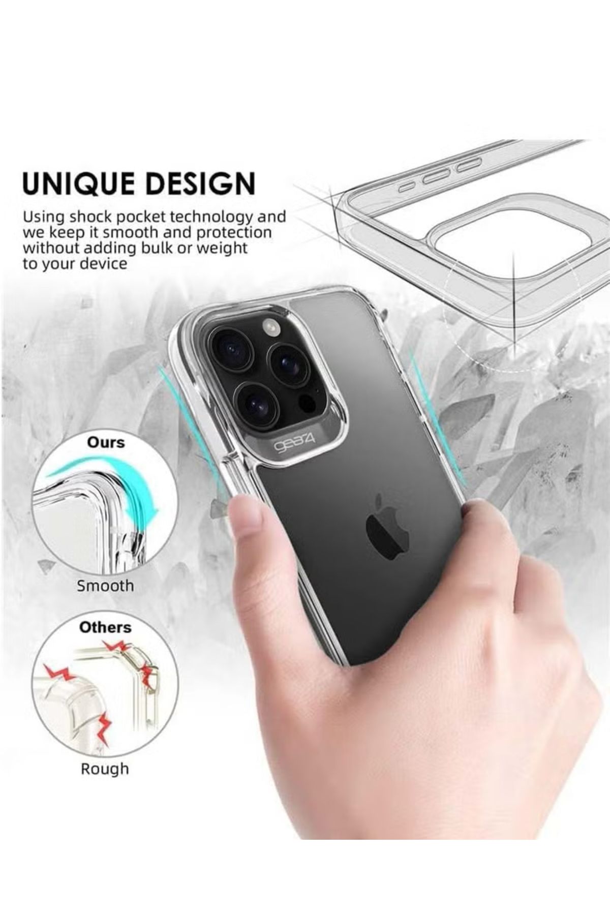 GEAR4-gea4 anti dust clear case 15 pro max 2