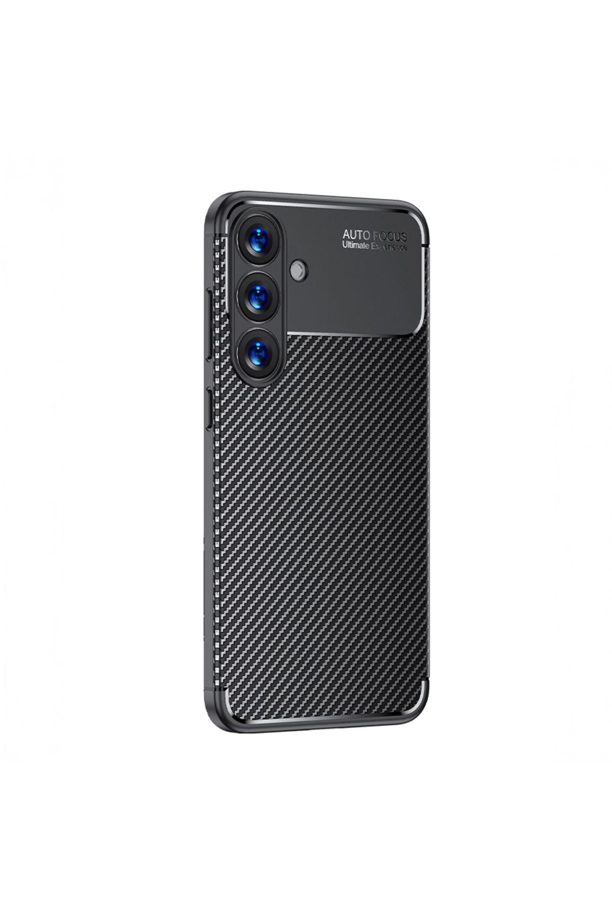 GRABONO SAMSUNG GALAXY S25 Kılıf Karbon Fiber Görünümlü Ultra İnce Premium Carbon Case