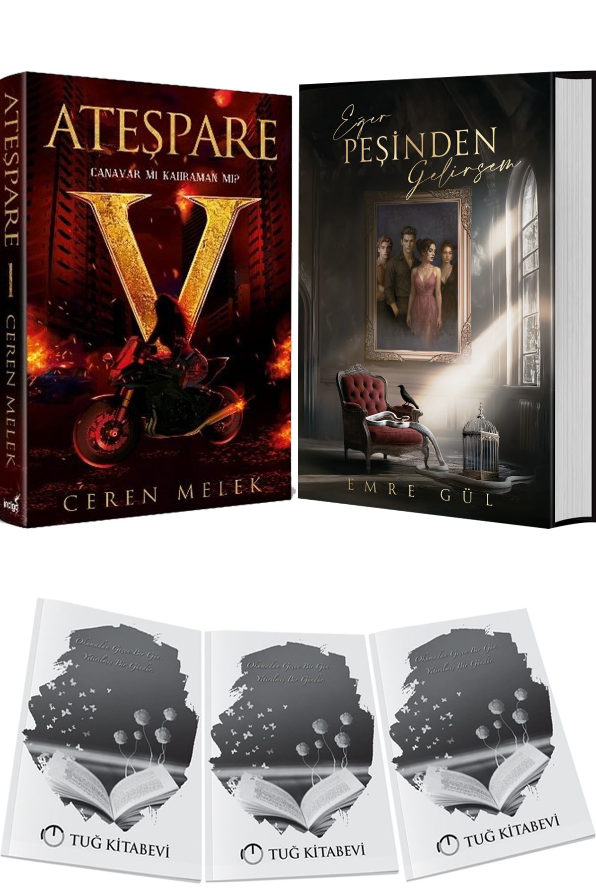 İndigo Kitap Ateşpare 1 Canavar mı Kahraman mı? Ciltli ve Eğer Peşinden Gelirsem 1 Ciltli + Hediyeli