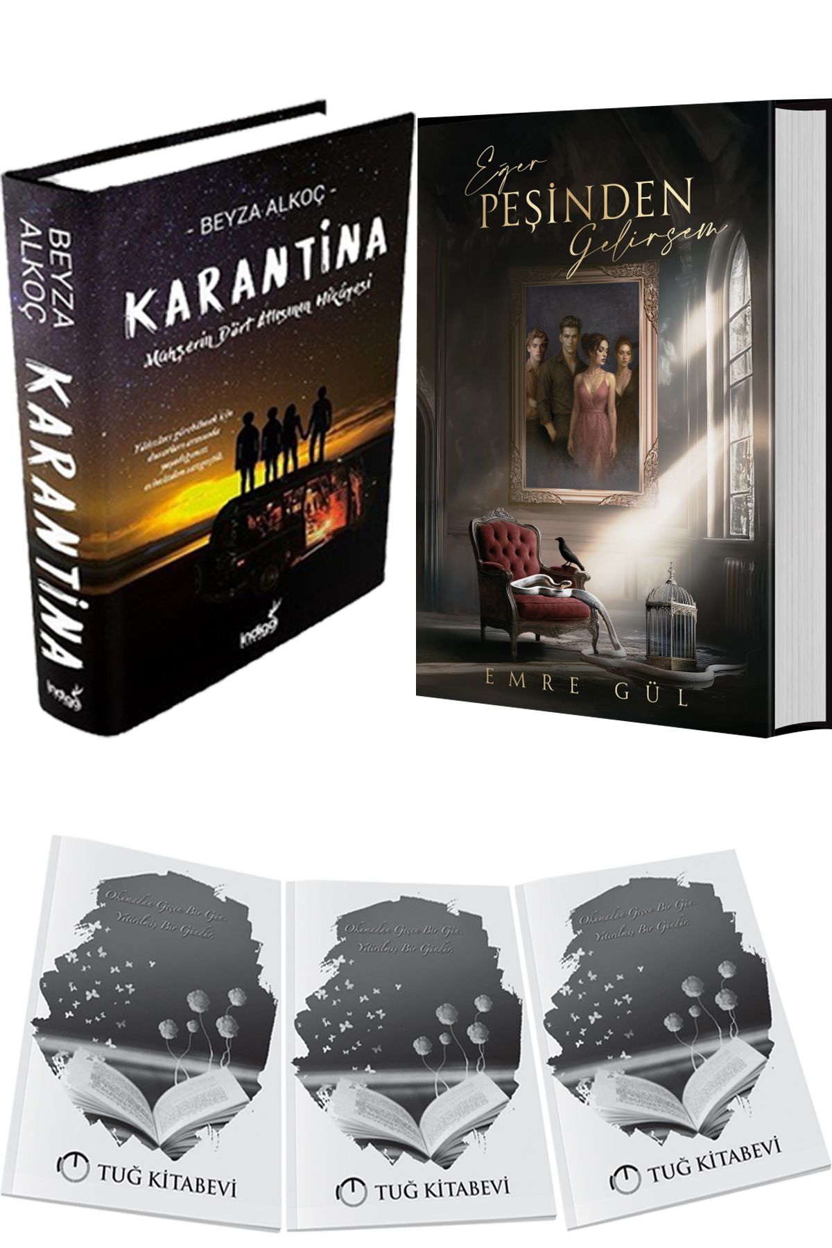 İndigo Kitap Karantina 1 Ciltli ve Eğer Peşinden Gelirsem 1 Ciltli + Hediyeli