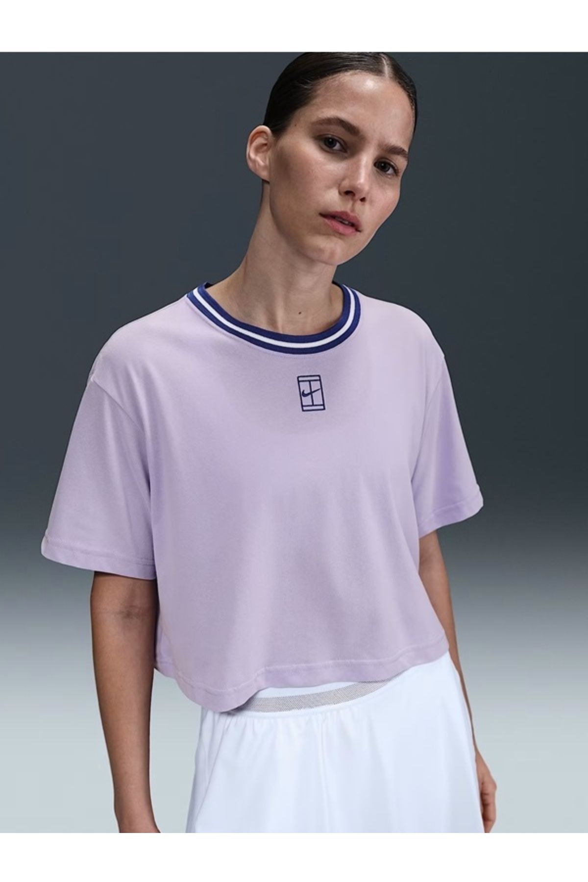 Nike Dri-FIT Heritage SS Crop Tee Kadın Tişört