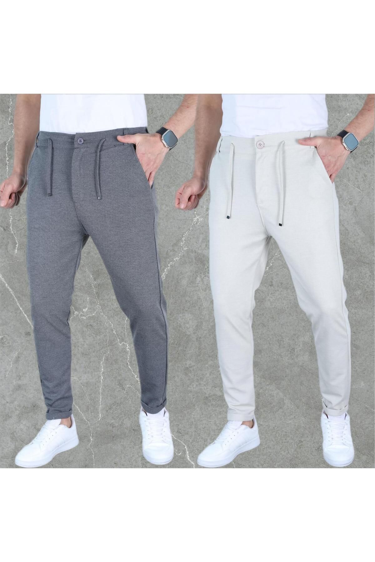 LC Waikiki 2 li Slim Fit Jogger Eşofman Altı - Rahat Kesim Günlük