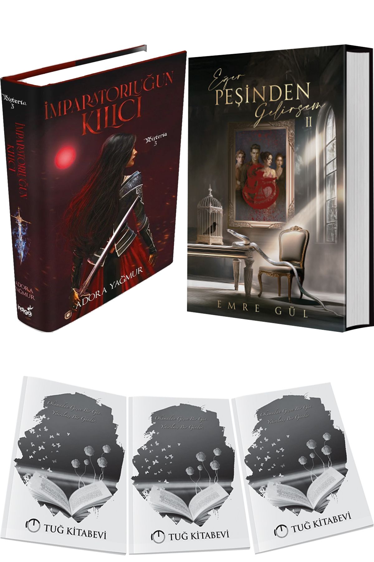 İndigo Kitap İmparatorluğun Kılıcı Ciltli ve Eğer Peşinden Gelirsem 2 Ciltli + Hediyeli