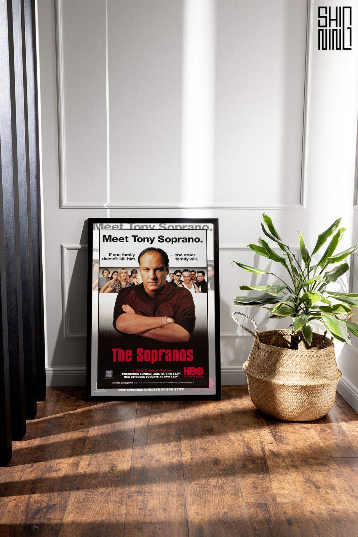 Home Çerçeveli "The Sopranos (1999–2007)" Dizi Afiş Tablo
