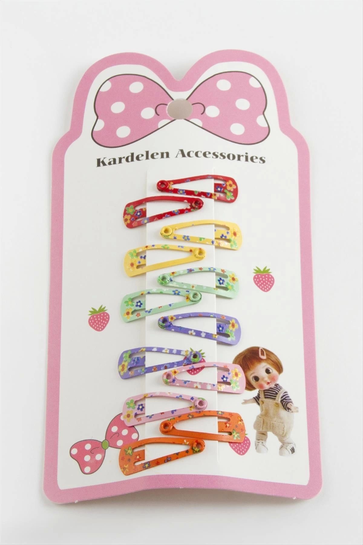 Zayla 12 Adet Çiçek Çıtçıtlı Toka 2,5 cm