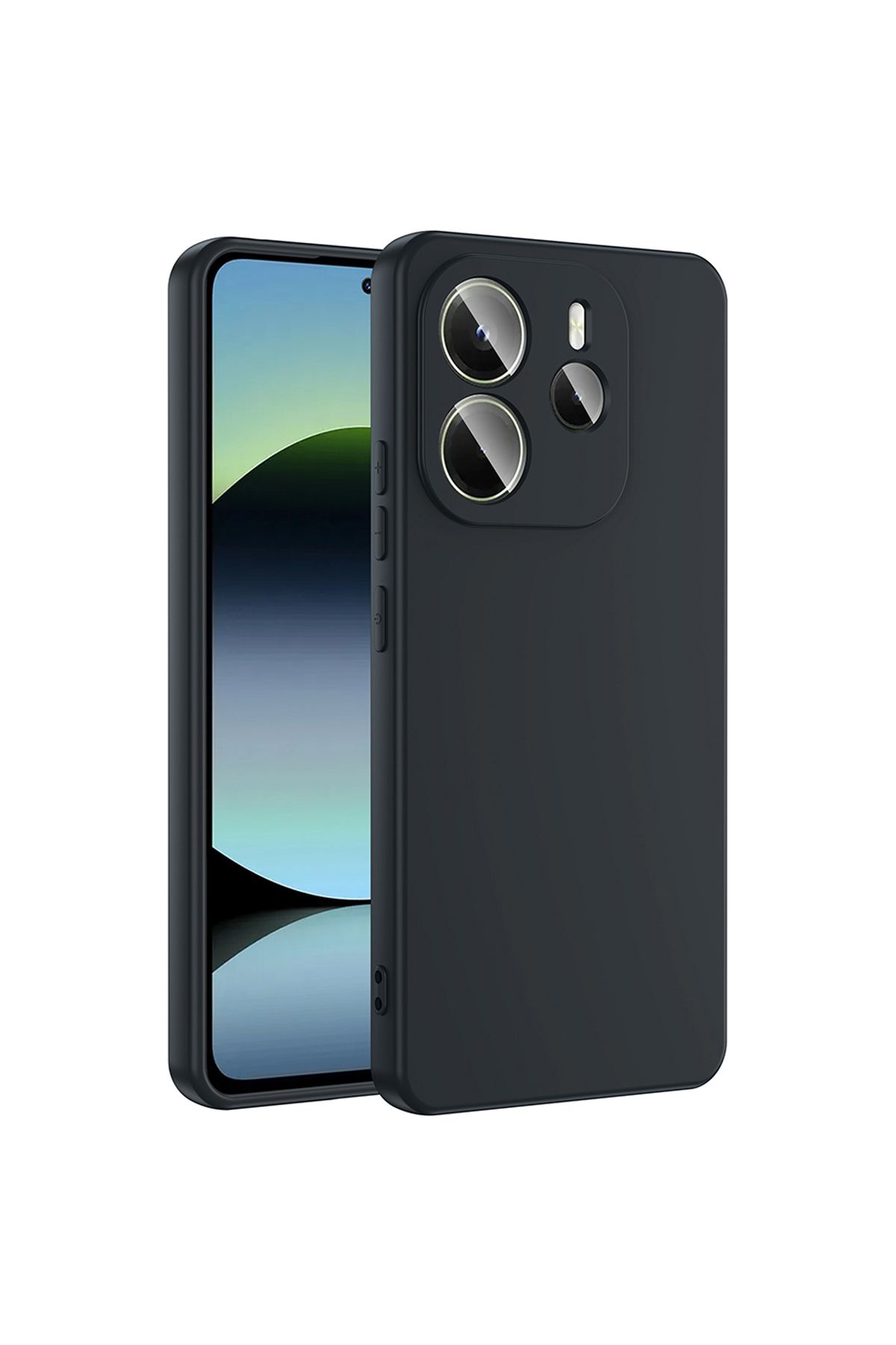 ErkMobile Xiaomi Redmi Note 14 4G Siyah Arka Kapak Silikon Kılıf