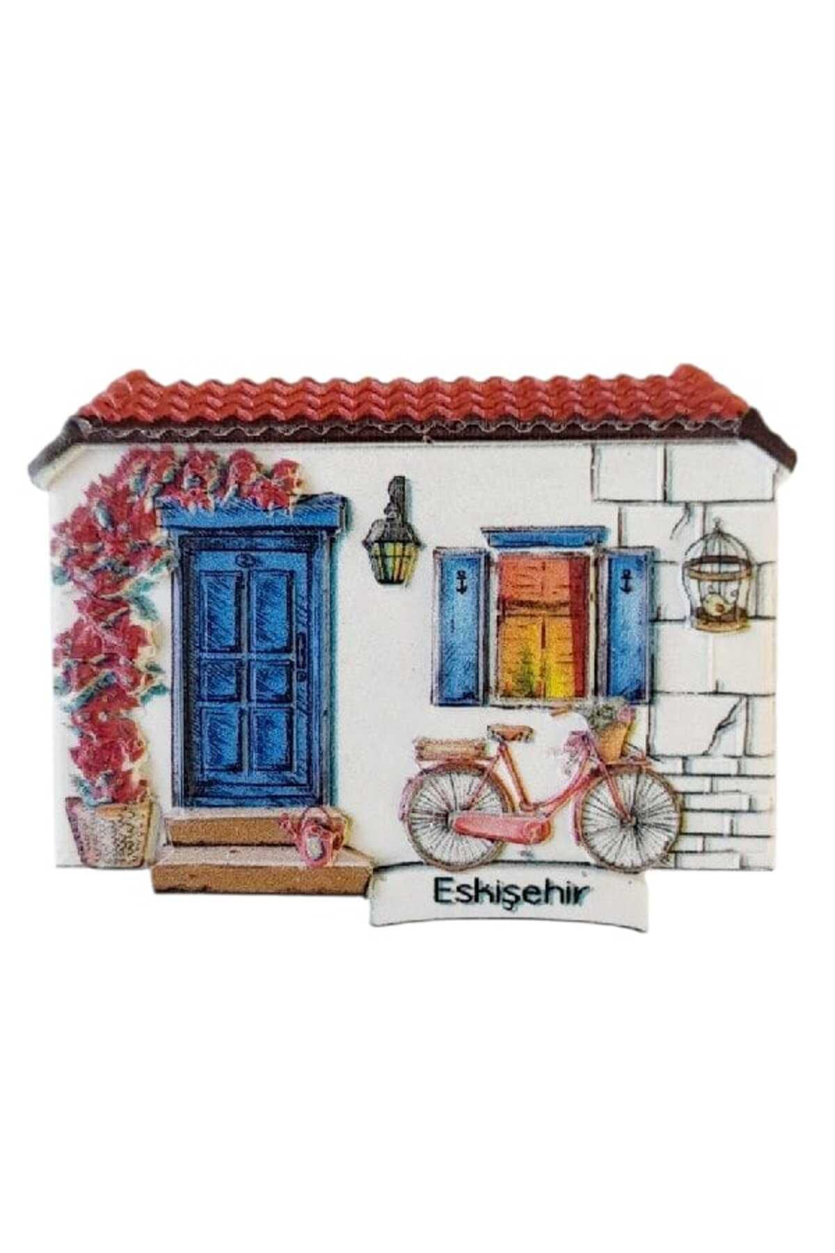 Ellanın Çarşısı Eskişehir Magnet Kabartma Figürlü Polyester 1 Adet. Boyut: 5,5 cm x 7,5 cm