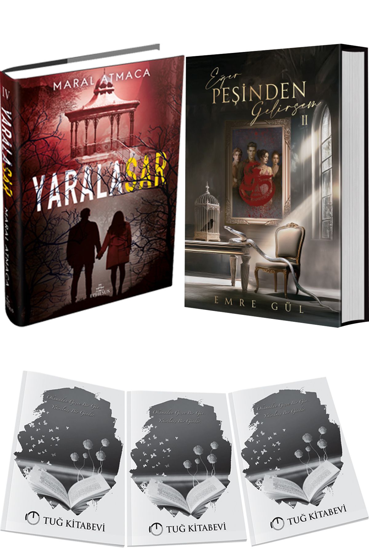 Ephesus Yayınları Yaralasar 4 Ciltli ve Eğer Peşinden Gelirsem 2 Ciltli + Hediyeli