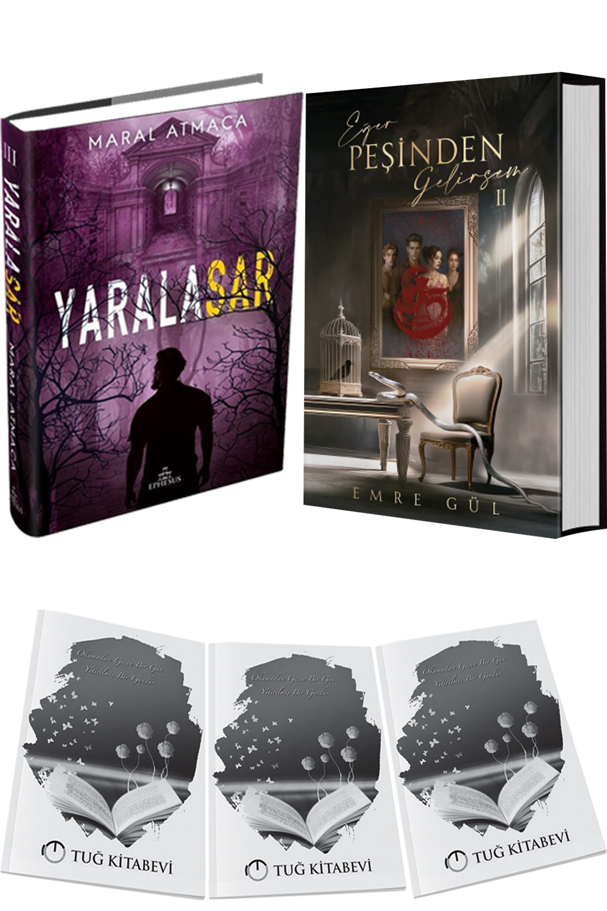 Ephesus Yayınları Yaralasar 3 Ciltli ve Eğer Peşinden Gelirsem 2 Ciltli + Hediyeli