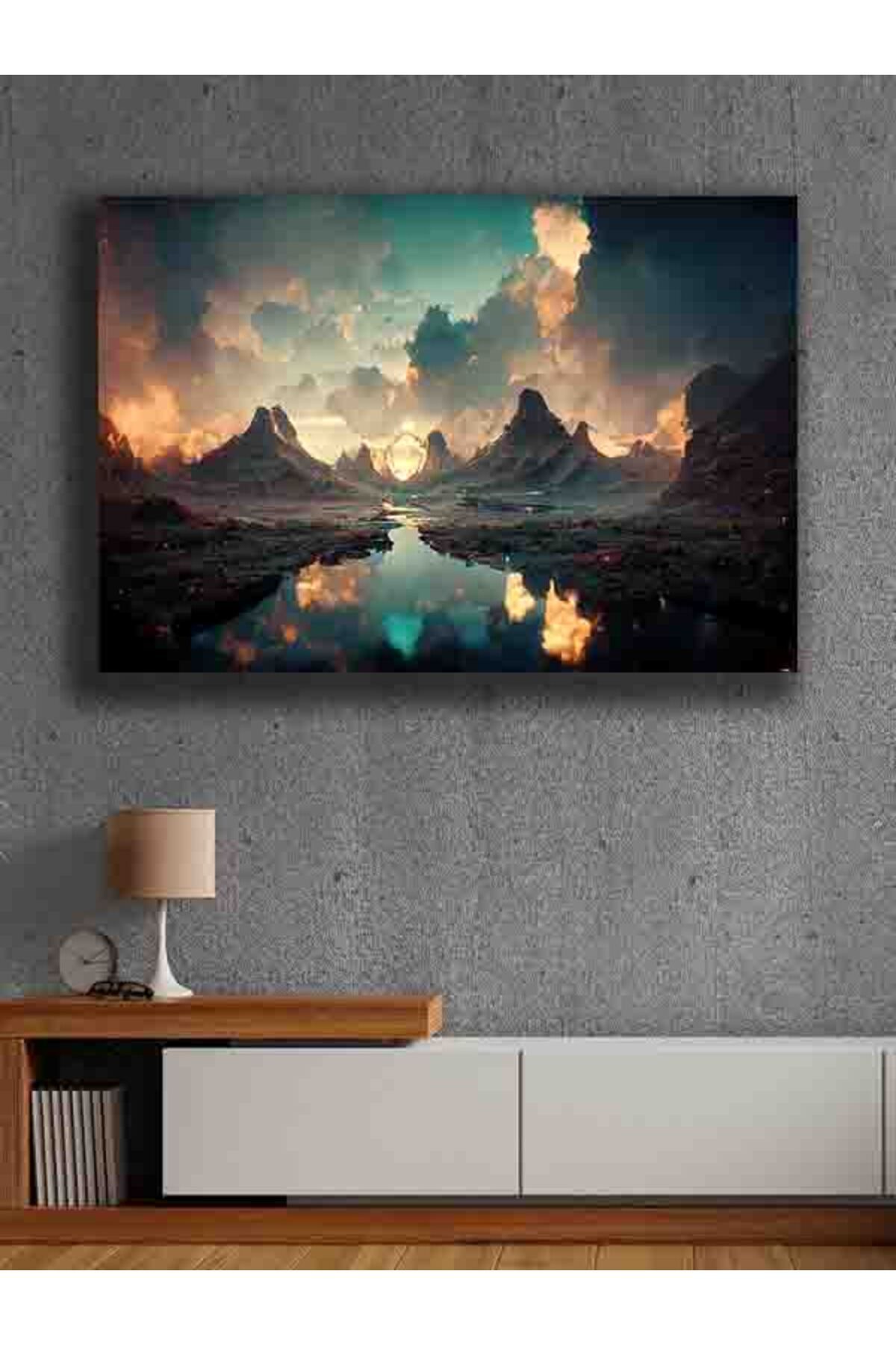 PRİME Concept Modern dekorasyon kanvas tablo %100 pamuklu kumaş