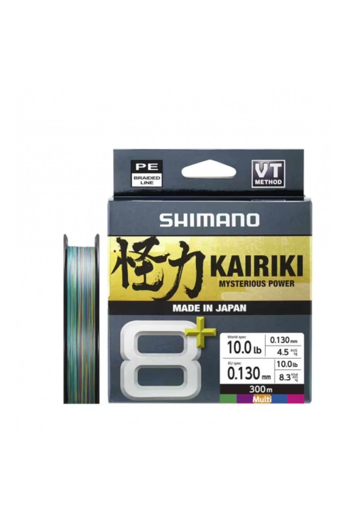 Shimano Örgü Misina Kairiki 8+ 300M 0.13Mm 8.3Kg Multi Color
