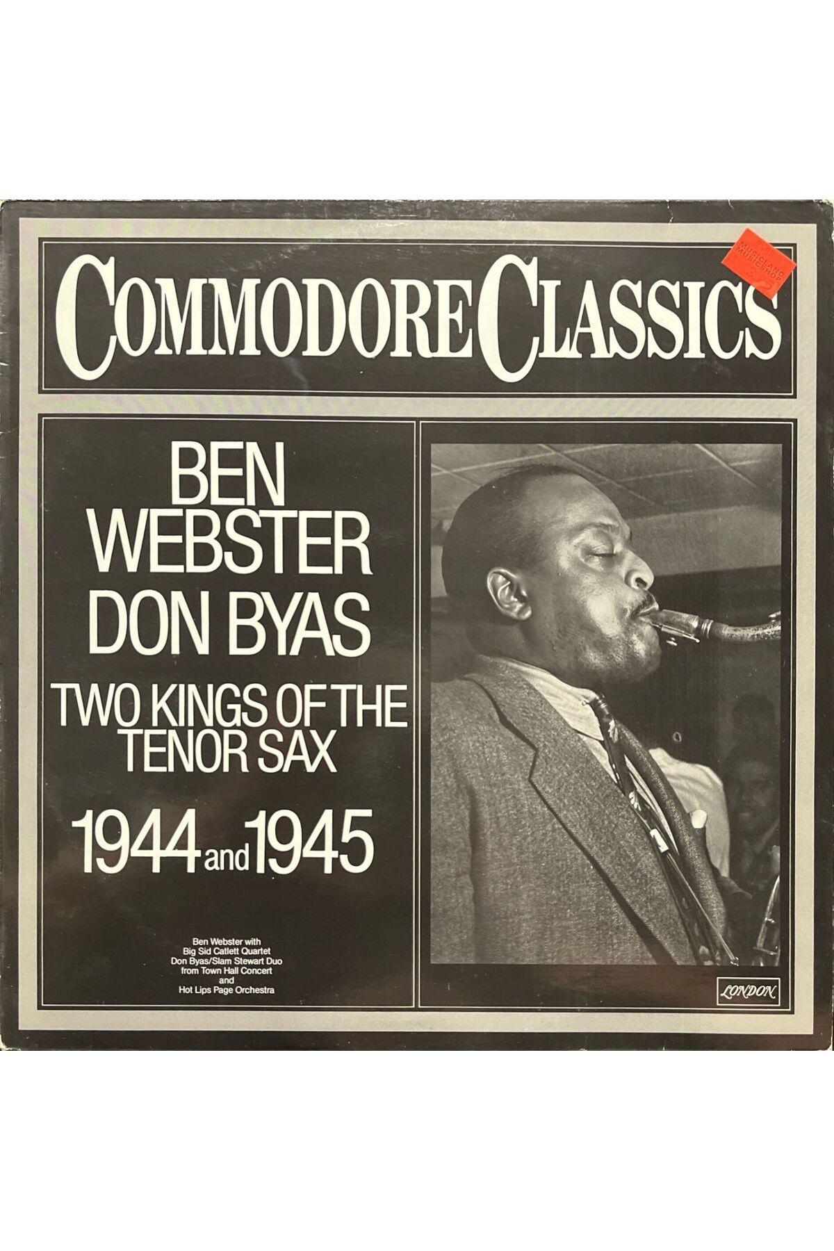 Plak İstasyonu Ben Webster Don Byas Two Kings Of The Tenor Sax 1944 And 1945 LP Plak