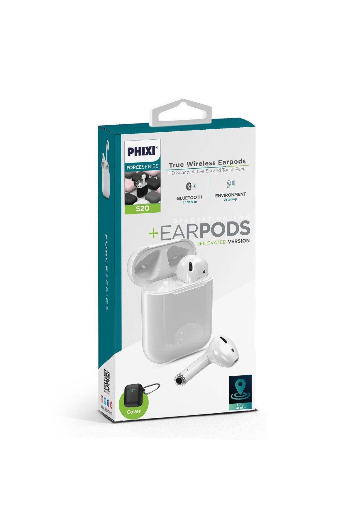 nexnova PHİXİ FORCE S20 KABLOSUZ WİRELESS EARPODS BLUETOOTH KULAKLIK