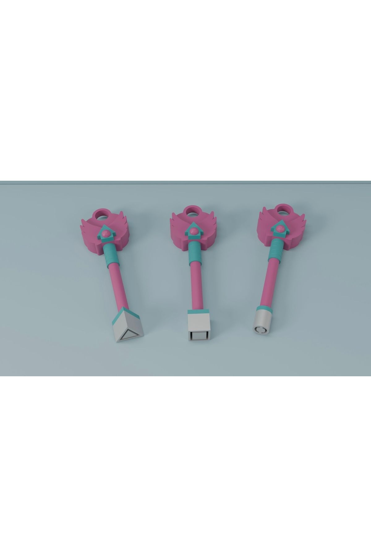You Toys Squid Game 3 Anahtar -Kare/Üçgen/Yuvarlak 1 Adet (Şekil Opsiyonel)