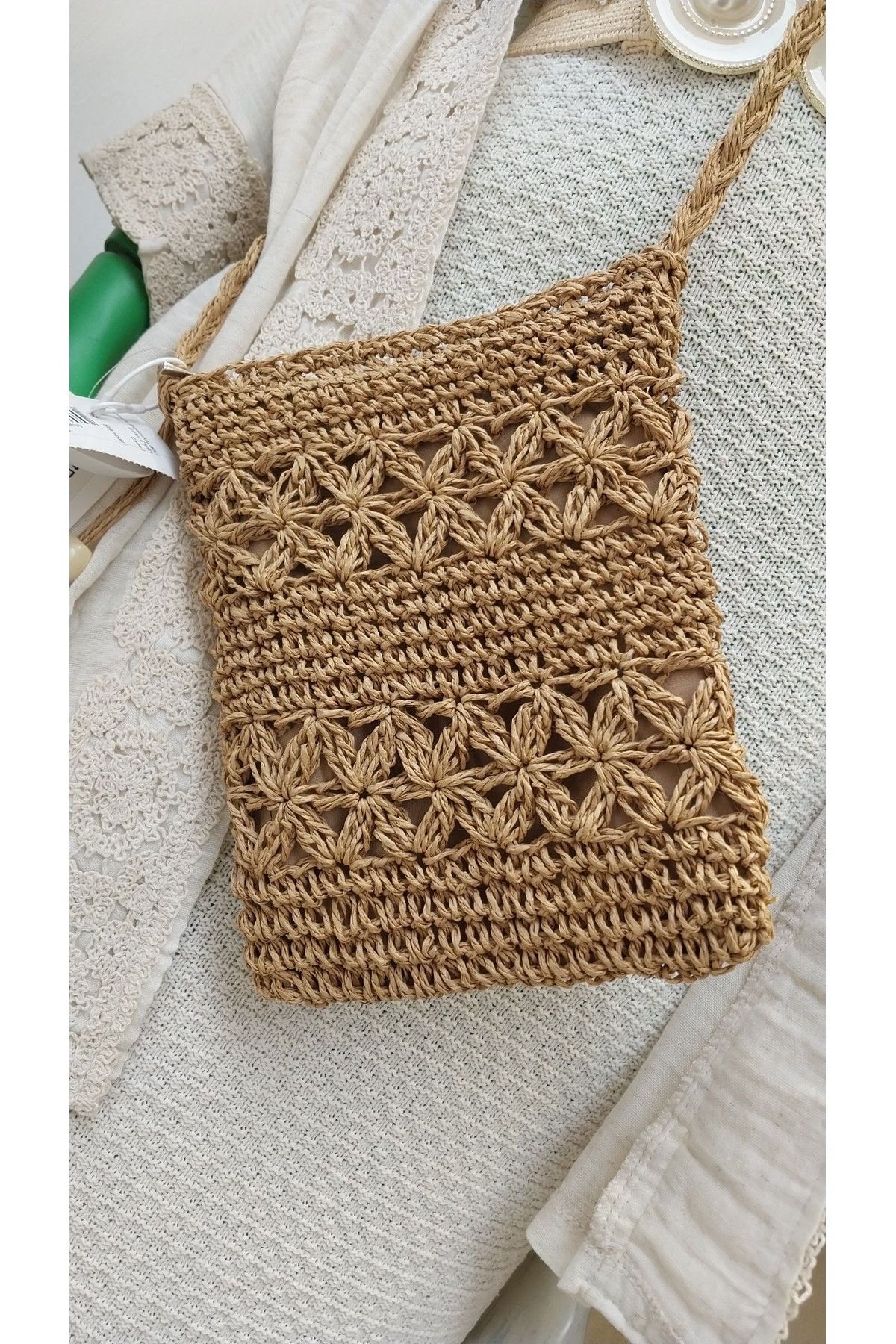 miranda Kâğıt ipten telefon çantası