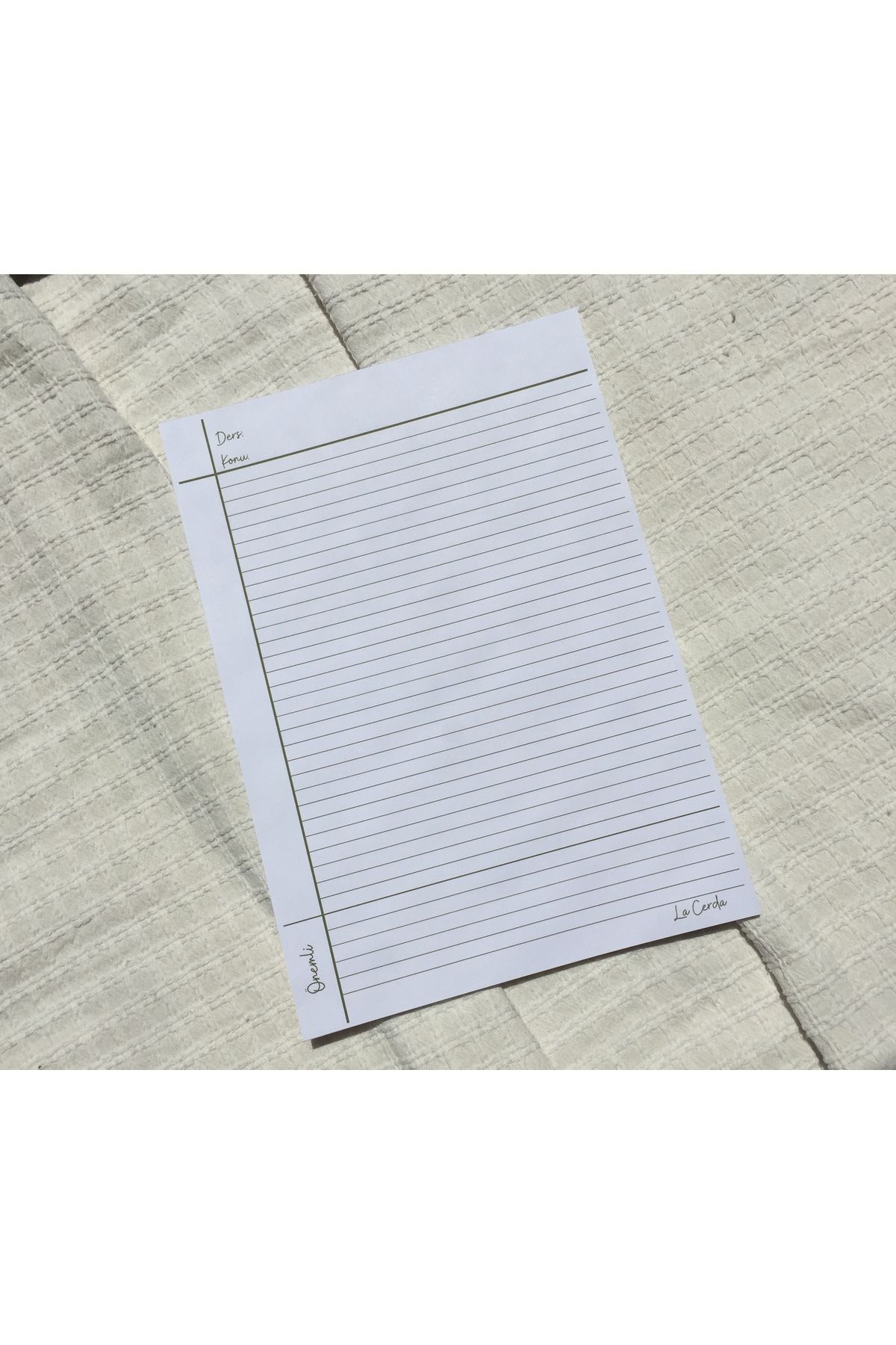 LaCerdaDesign A4 Notepad, Memopad, Not Defteri