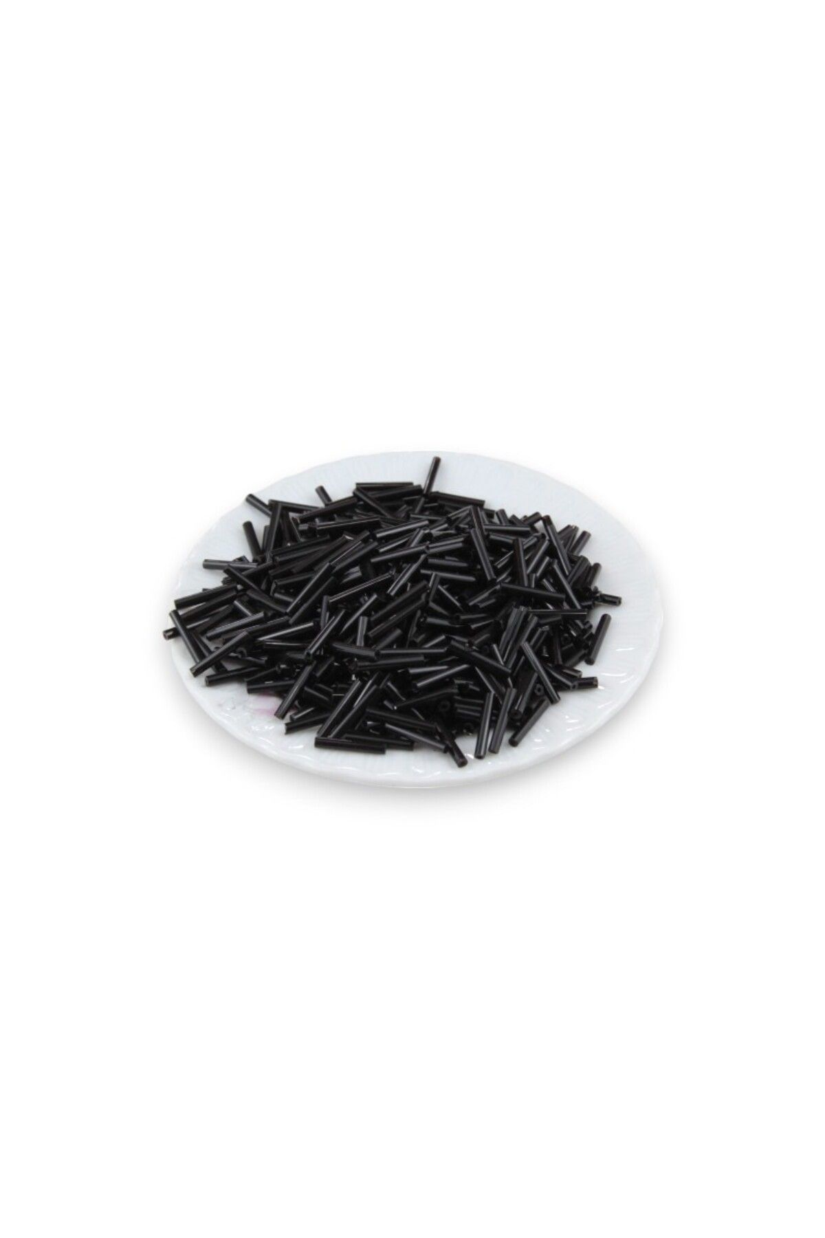 Serhat Aksesuar ve El İşçilik Siyah Uzun Boru 12 mm Boncuk 100 Gr
