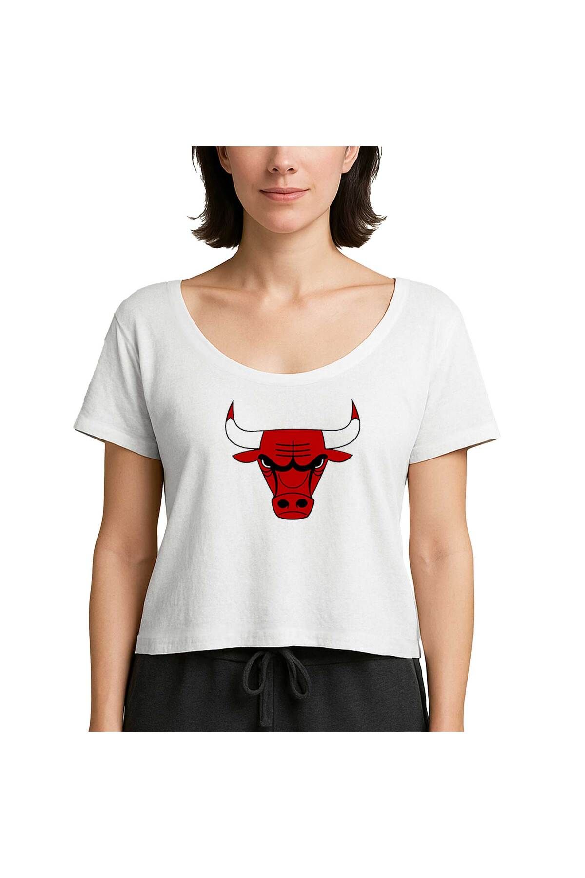 Z zepplin Chicago B. Logo Beyaz Kadın Tişört