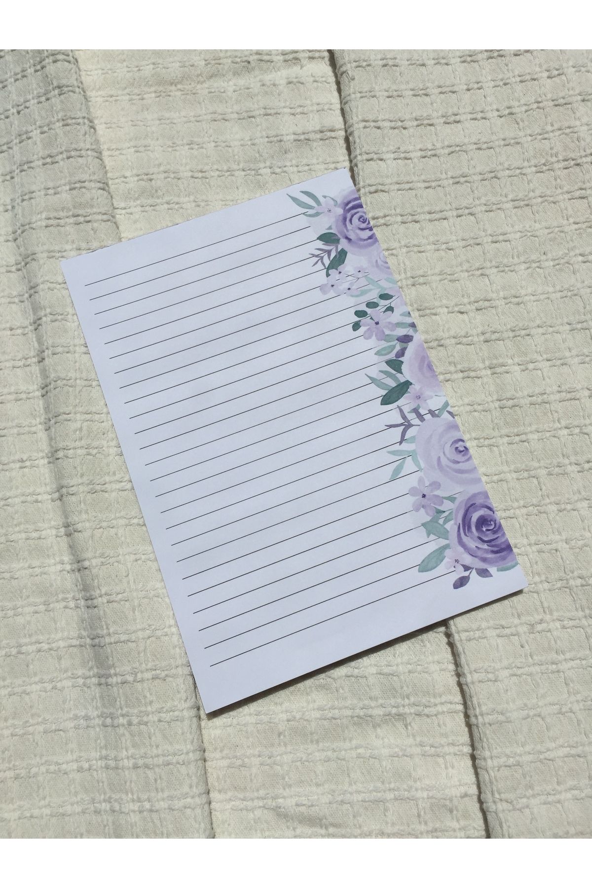 LaCerdaDesign A5 Çiçekli Notepad, Memopad Not Defteri