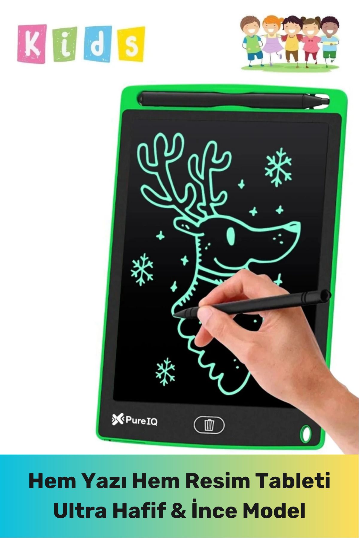 PeraNova Özel Seri Lcd Ekranlı Kalemli Dijital Çizim Tableti Yazı Tahtası Boyama Resim Akıllı Tablet 8,5 Inç