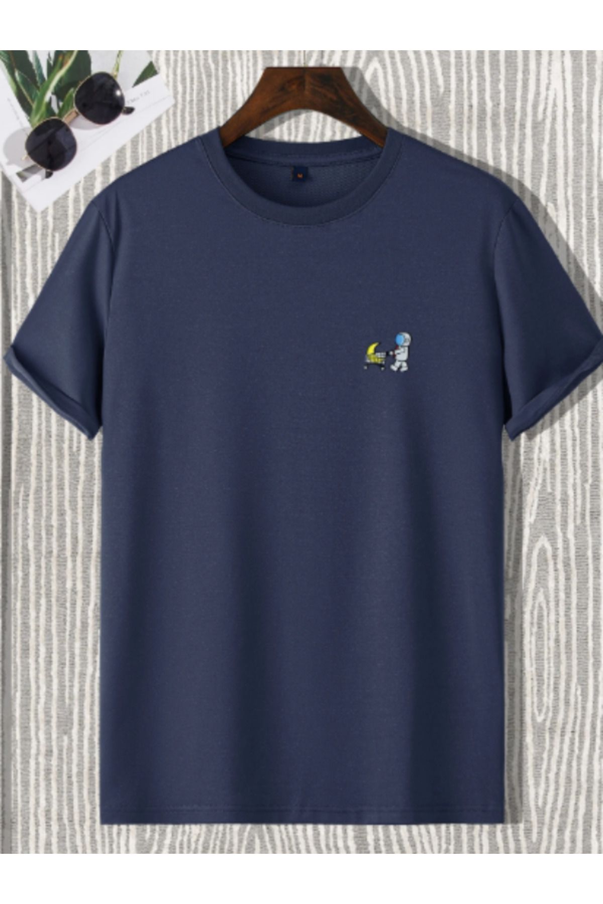 HY FASHION Unisex Erkek Siyah Baskılı Oversize Pamuklu Bisiklet Yaka Salaş T-Shirt