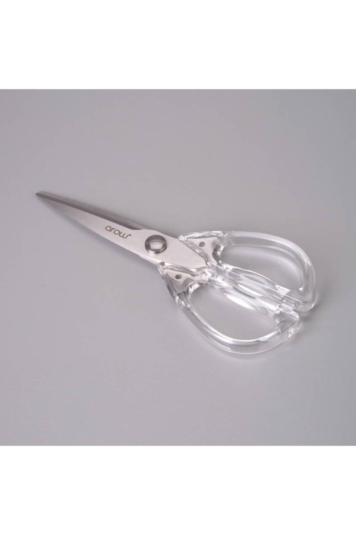 AROW-Transparent Handle Chicken Scissors Kitchen Scissors Multi-Purpose Scissors 12cm 3