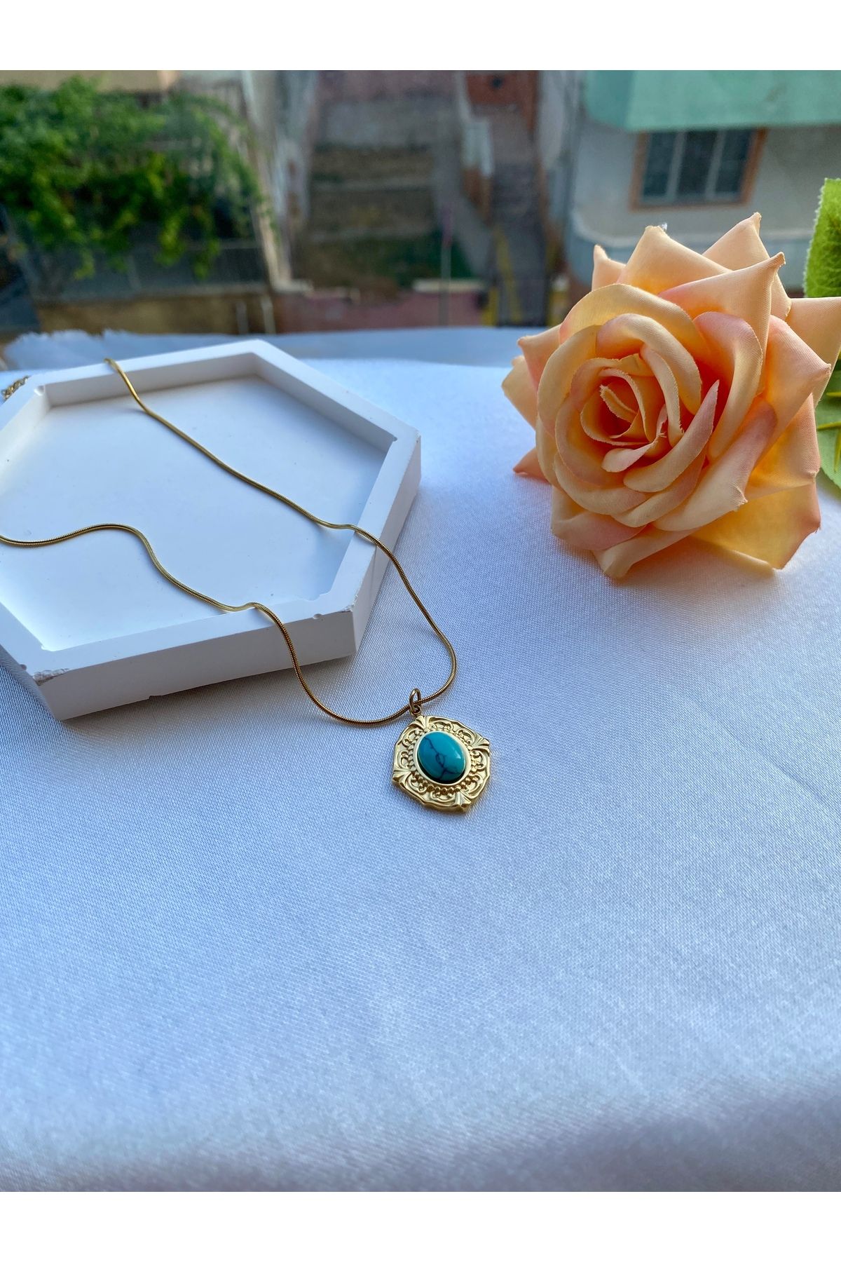 Ms Accessory MS Vintage Firuze Kolye