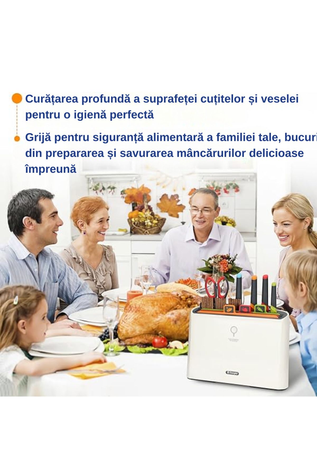LUDORA-Professional Knife Set Plus Sterilizer and Storage Device ®, 50w Power, With UV Rays 10