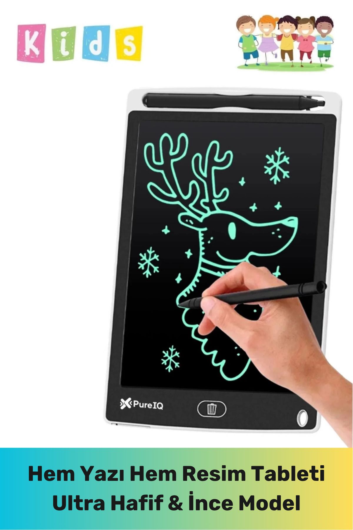 PeraNova Özel Seri Lcd Ekranlı Kalemli Dijital Çizim Tableti Yazı Tahtası Boyama Resim Akıllı Tablet 8,5 Inç
