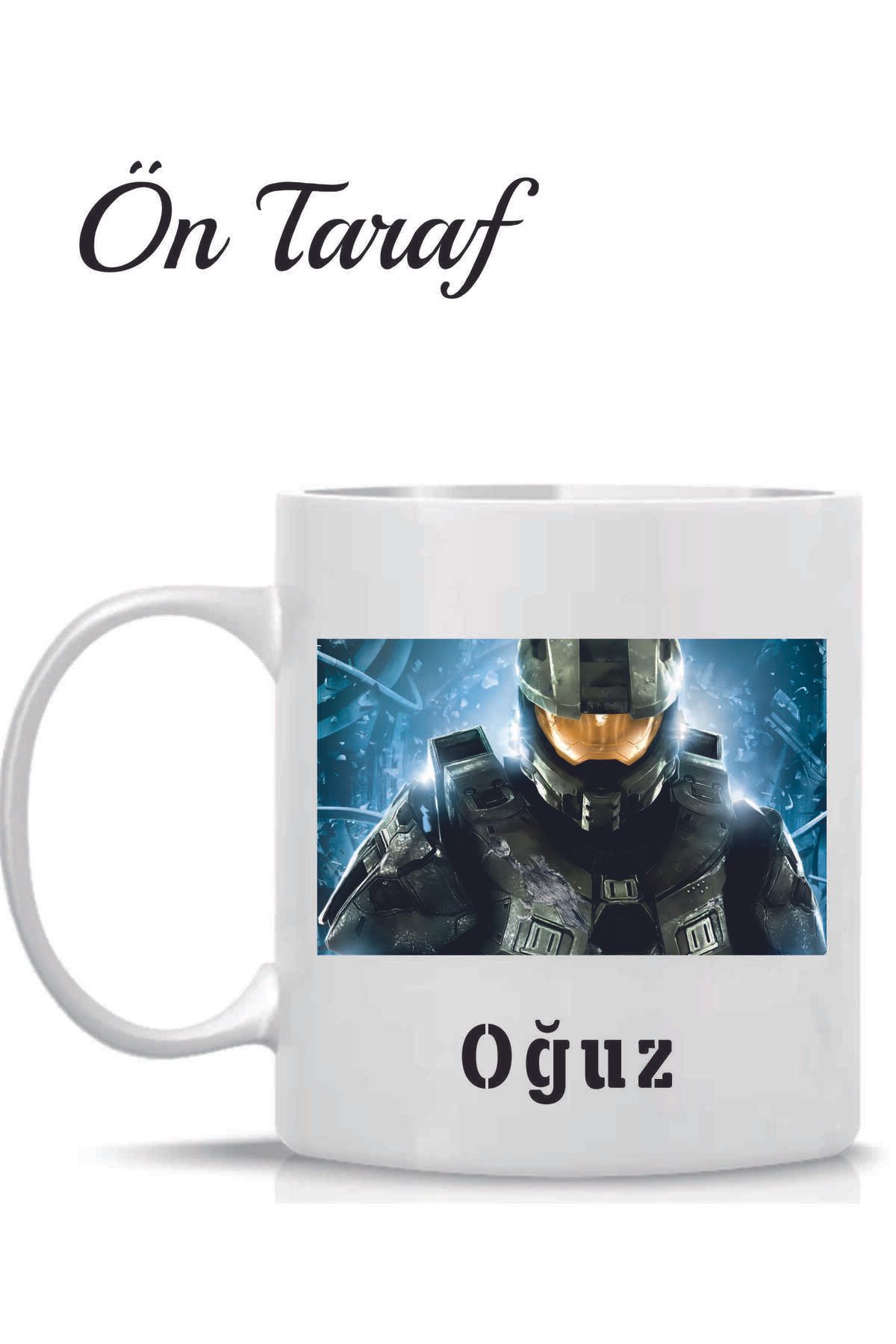 Kreax Halo Oyun Temalı kişiye Özel Kupa Bardak
