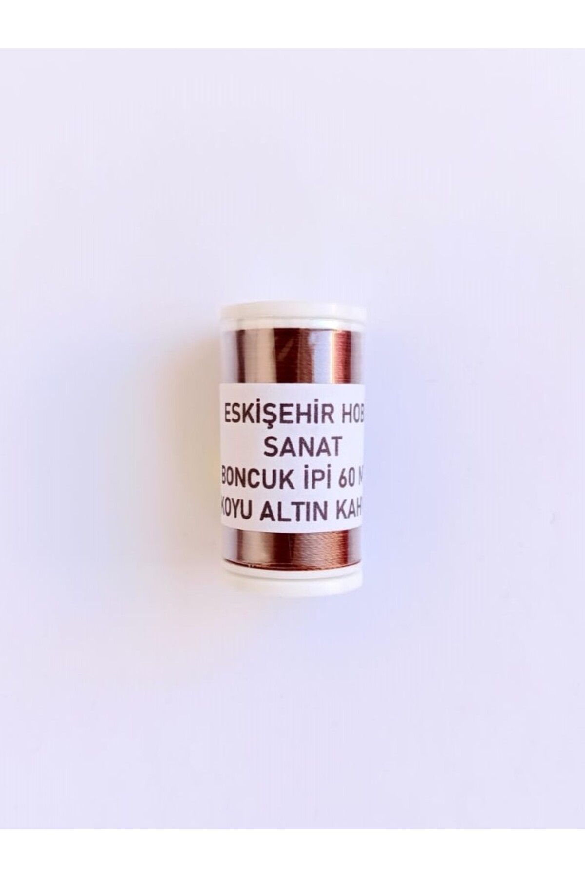 Eskişehir hobi sanat 60 Metre Koyu Altın Kahve Renk Kum Boncuk ipi Boncuk İşleme ipi Miyuki ipi
