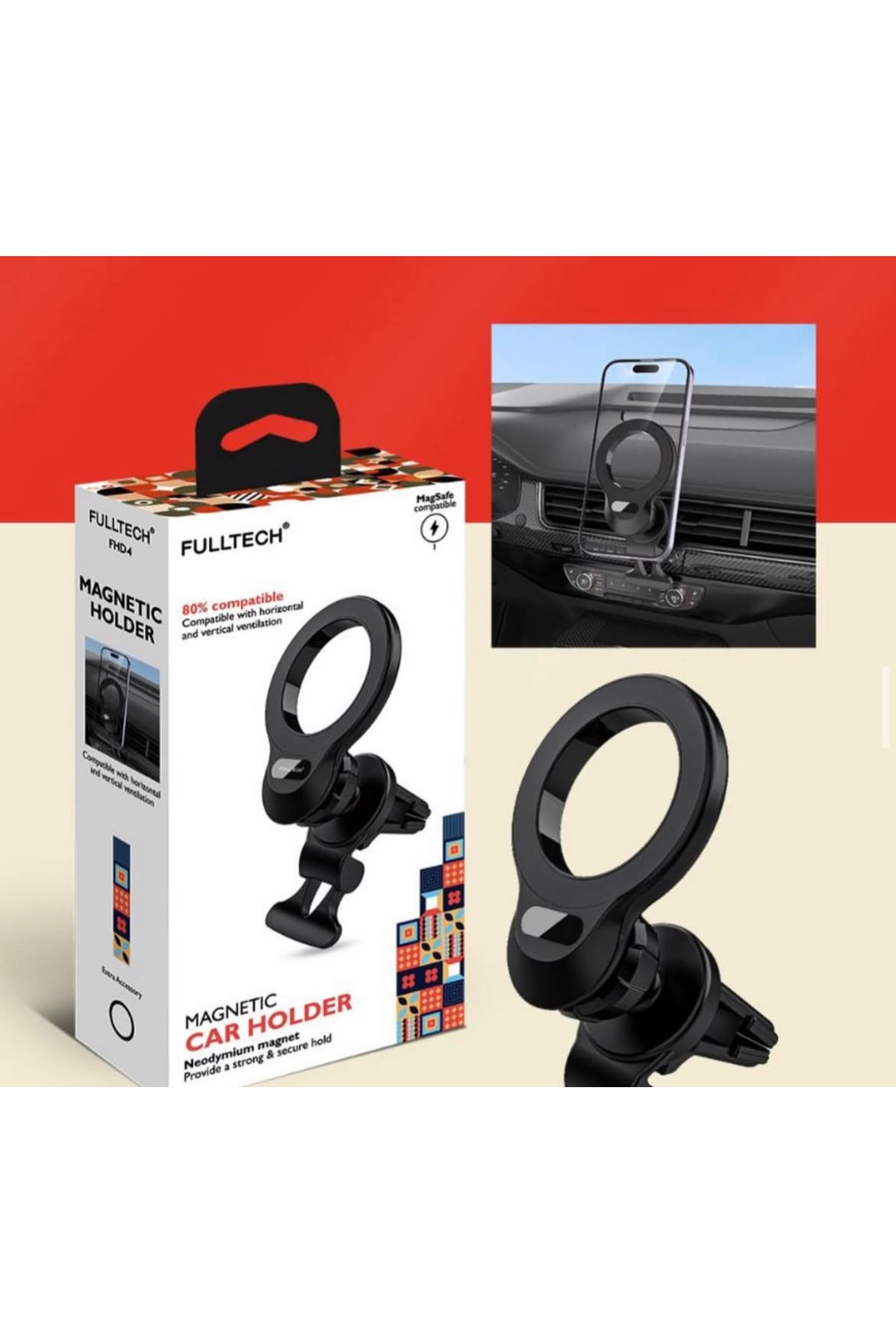 Store Fulltech Mıknatıslı Neodimyum Araç İçi Telefon Tutucu