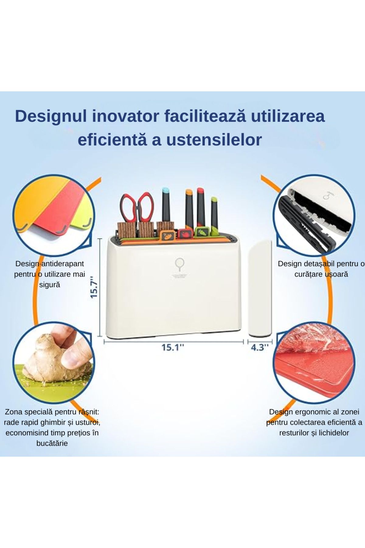 LUDORA-Professional Knife Set Plus Sterilizer and Storage Device ®, 50w Power, With UV Rays 5